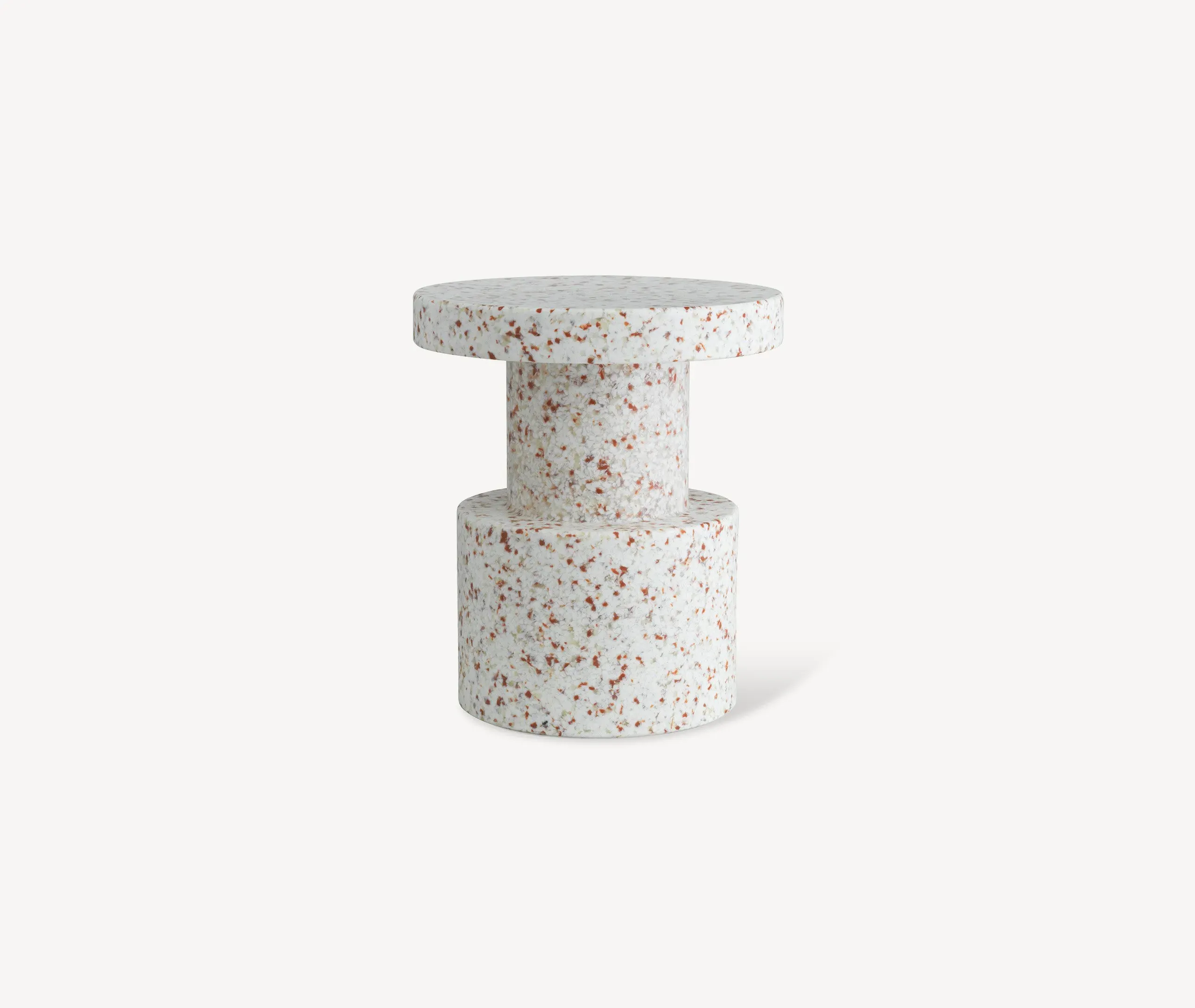 Low Stool - White, Recycled Plastic