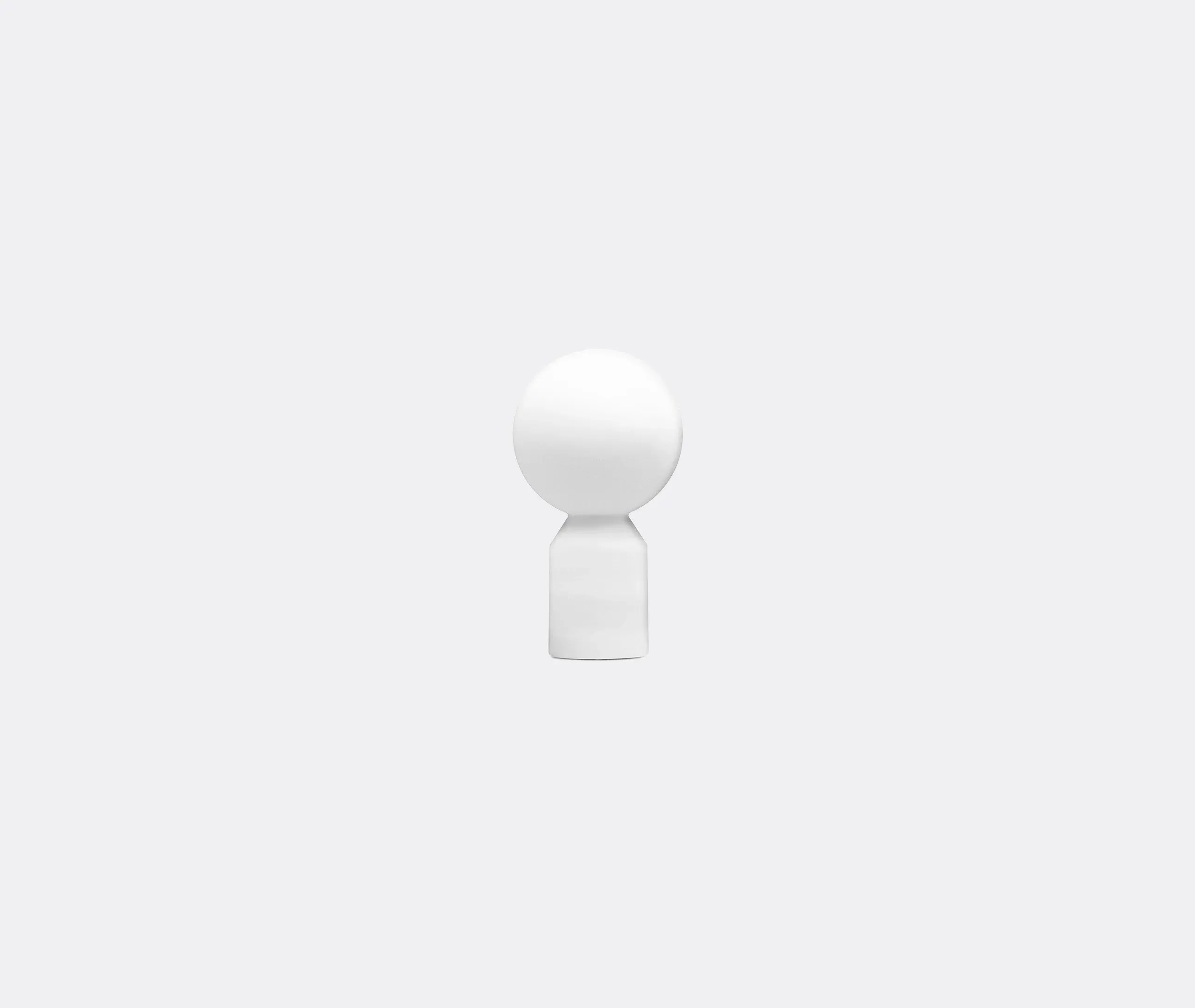 Small Table Lamp with Battery Power - White image