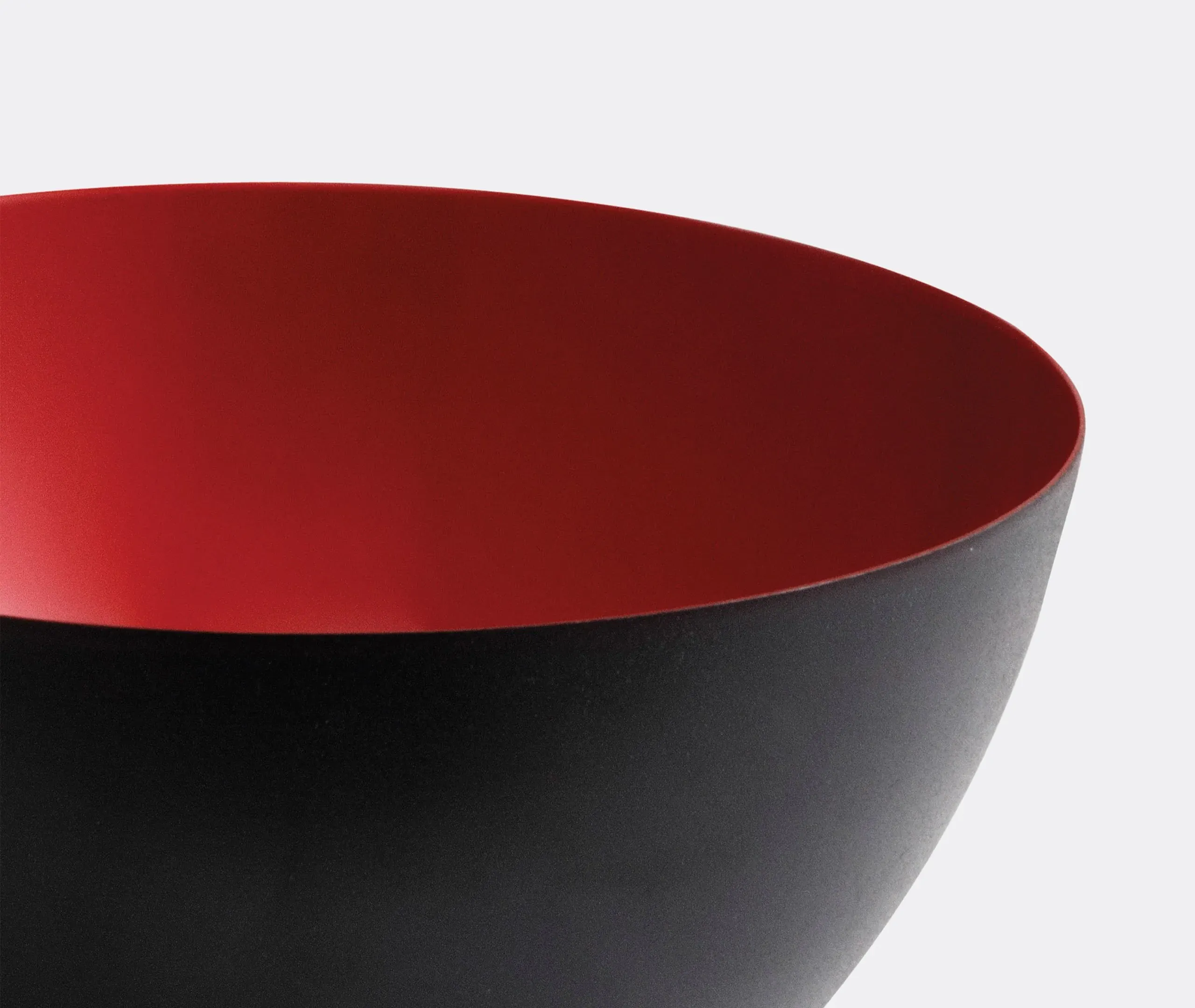 XL Bowl with Dual Color Design - Red, Steel
