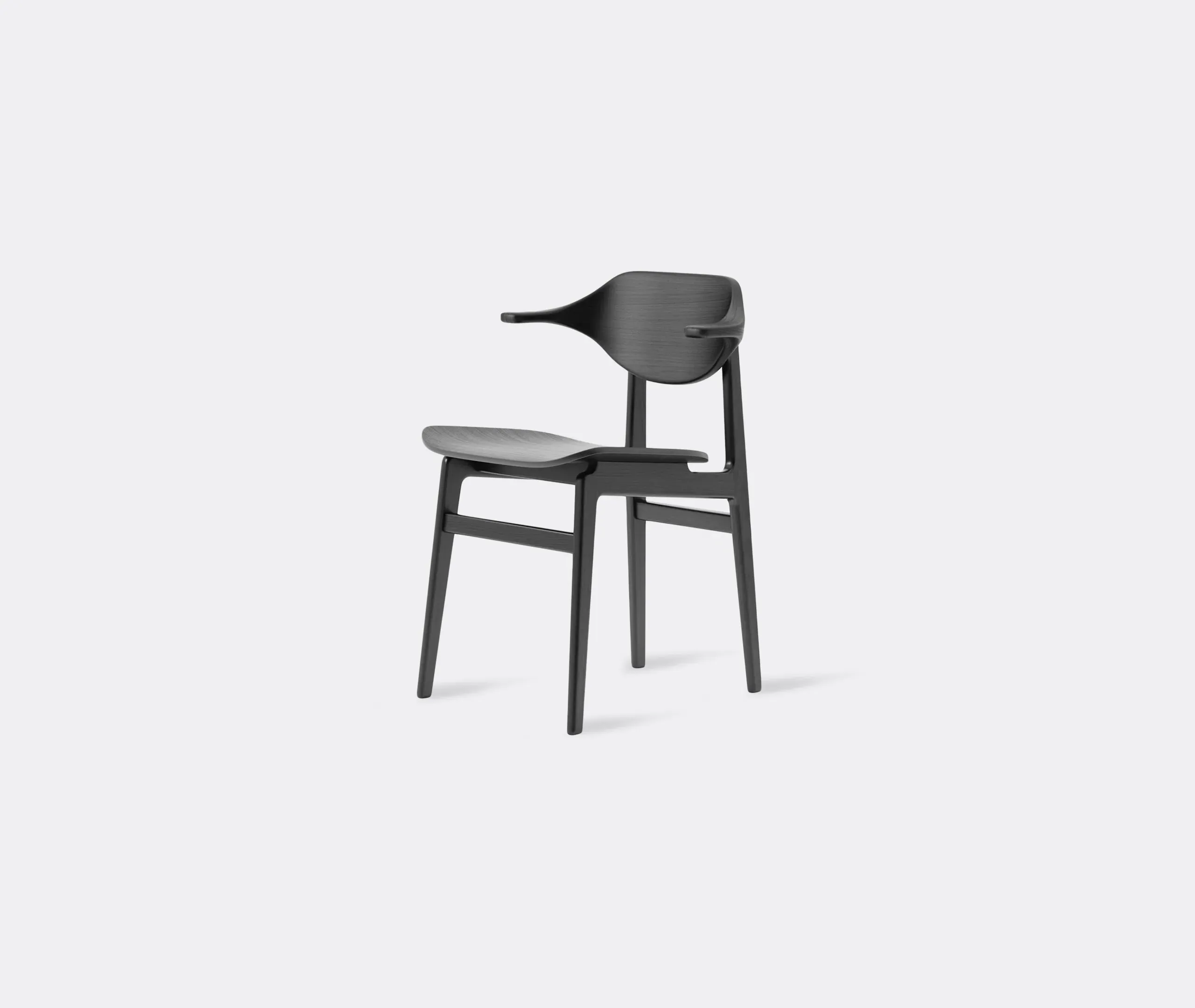 Buffalo Chair with Horn Backrest - Black, Oak image