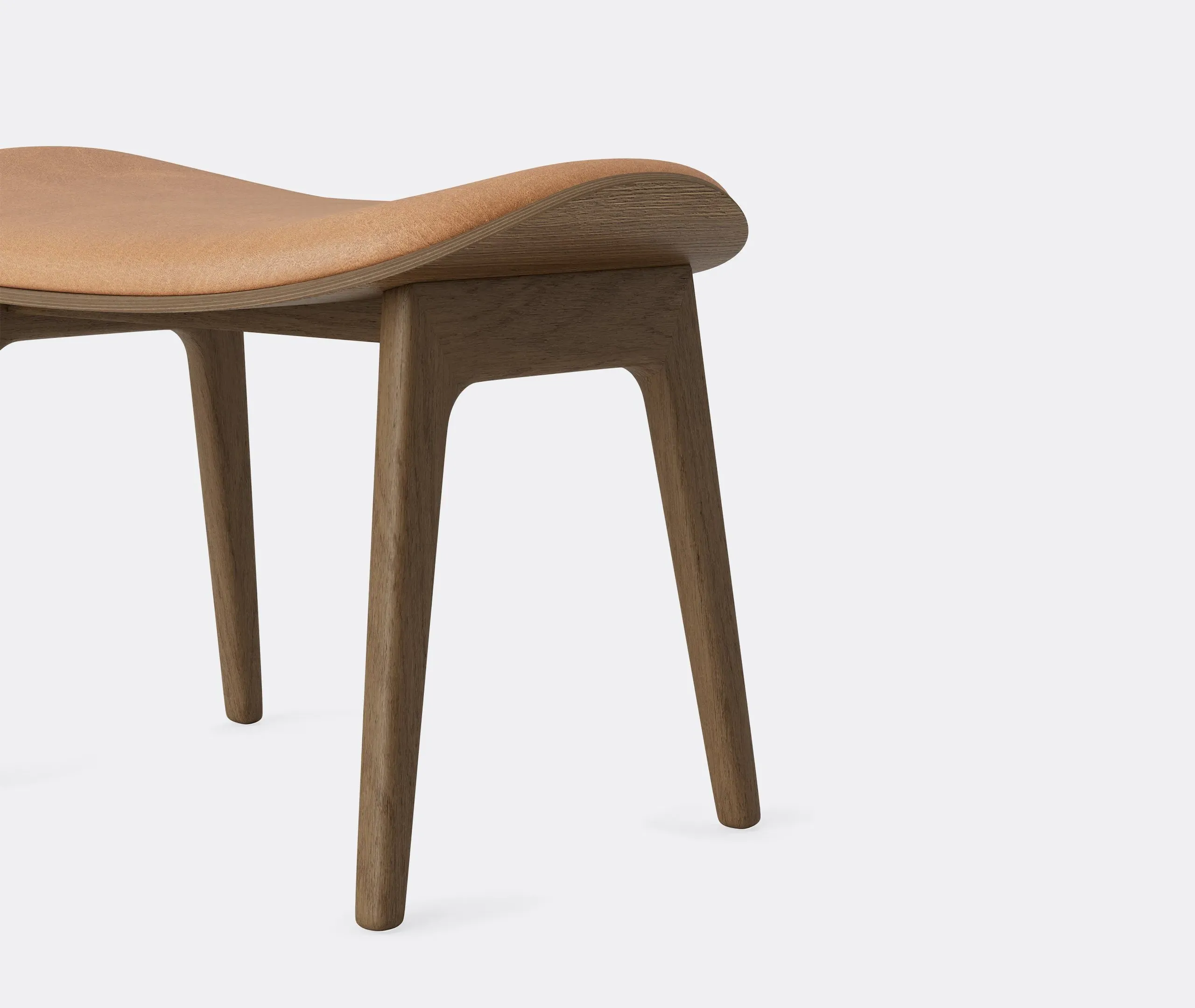 Elephant Stool - Light Brown, Oak Veneer
