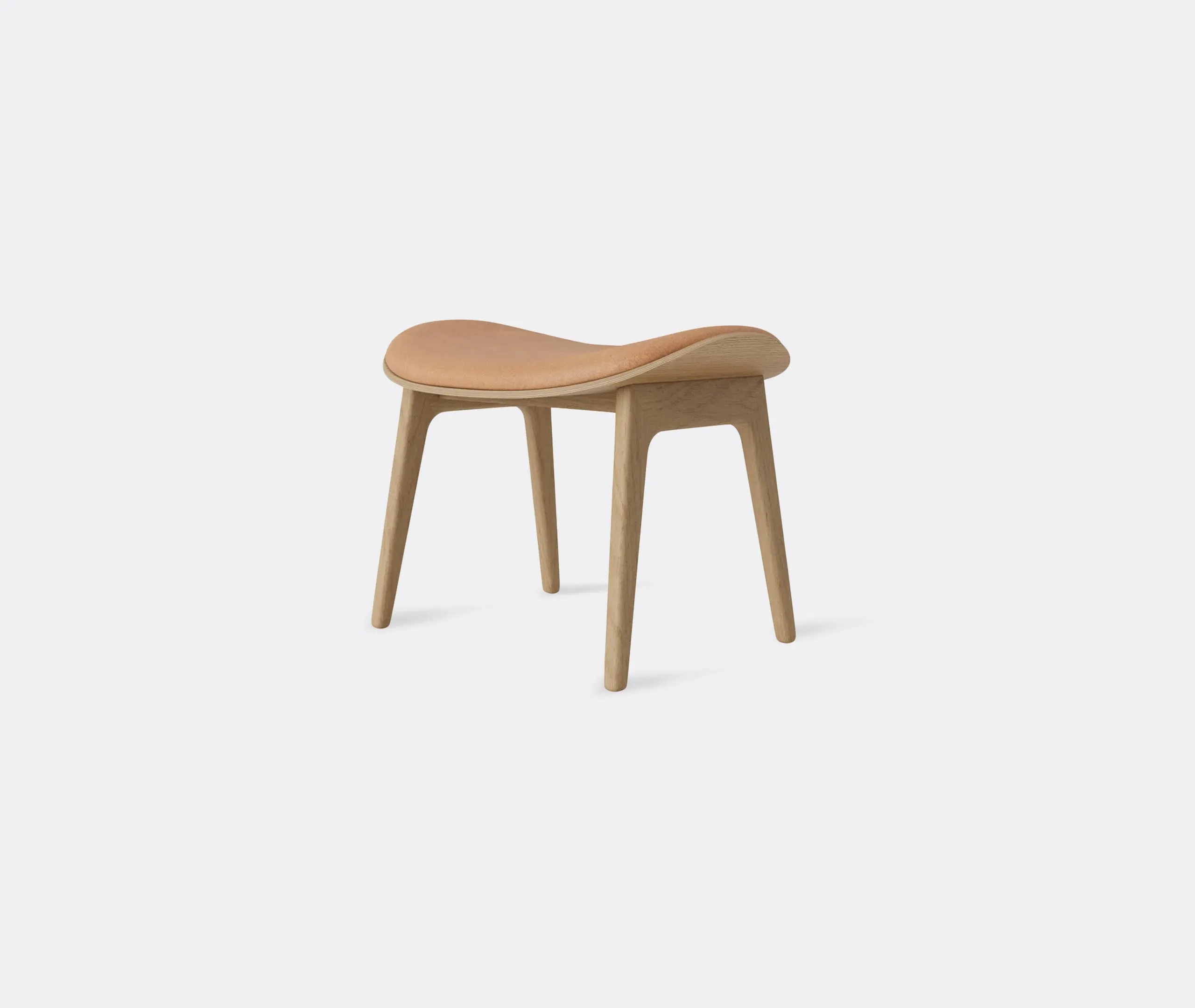 Elephant Stool - Light Brown, Oak Veneer