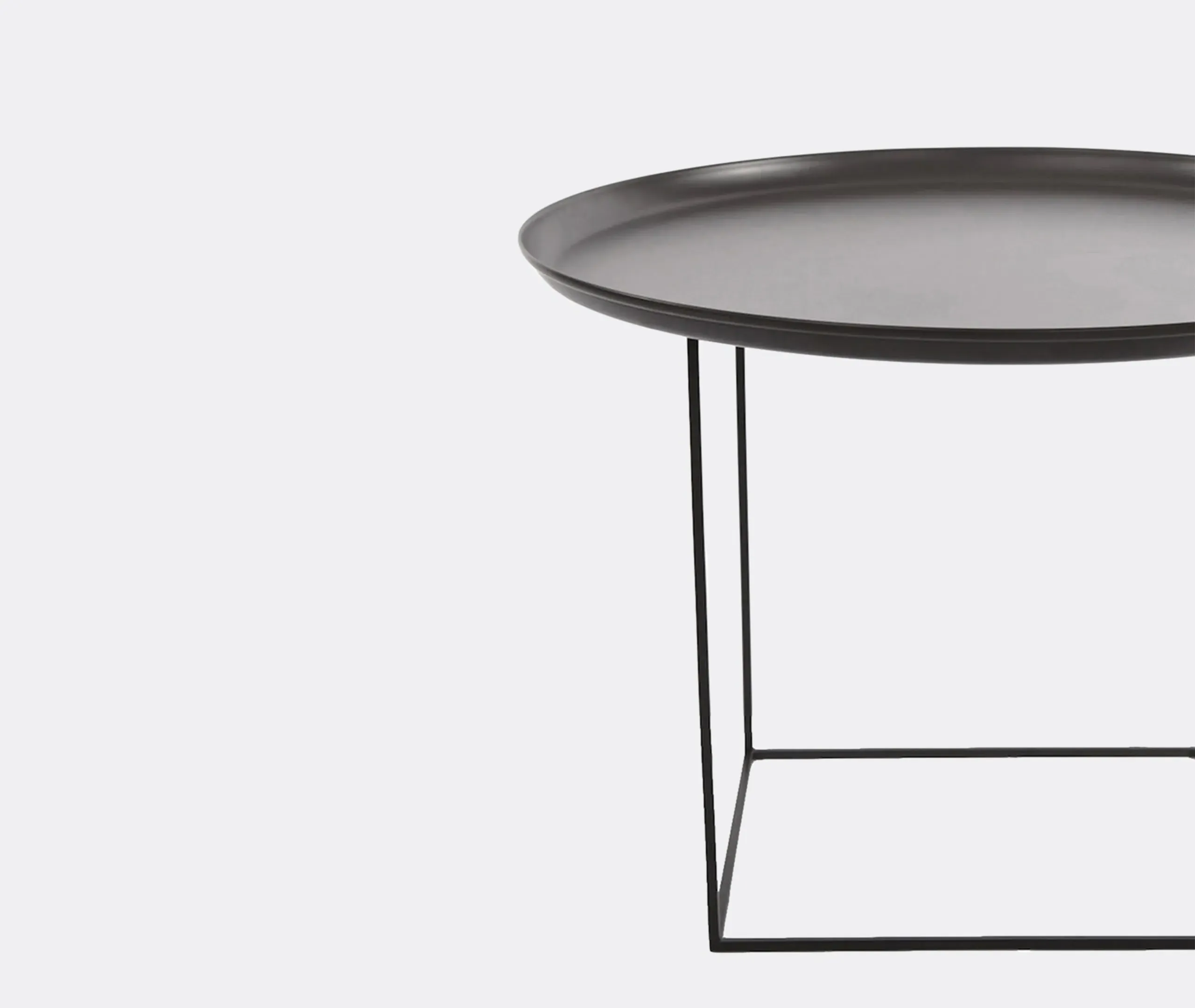 Medium Duke Table with Adjustable Base - Black