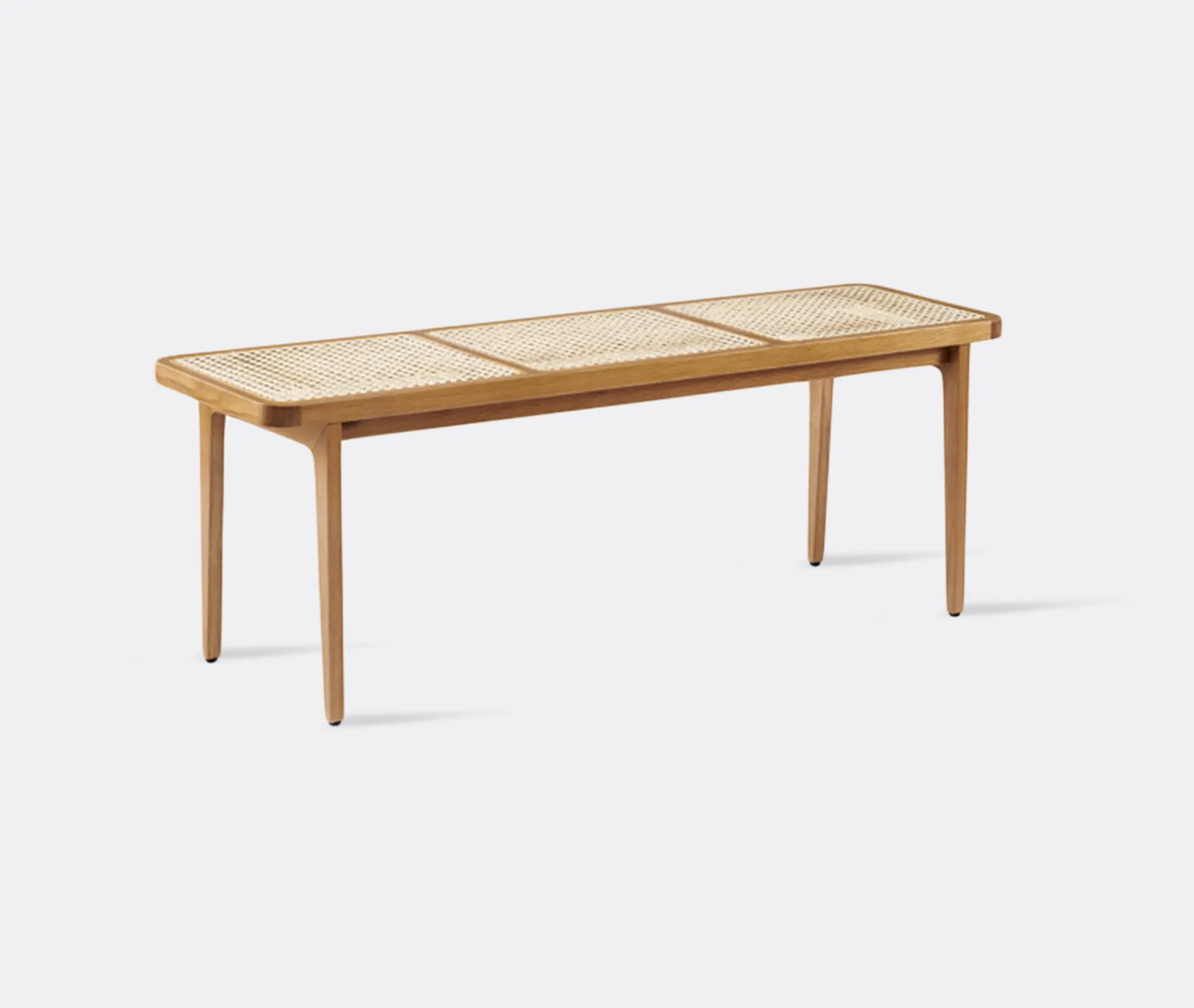 Multi-Purpose Bench with Rattan - Brown, Oak