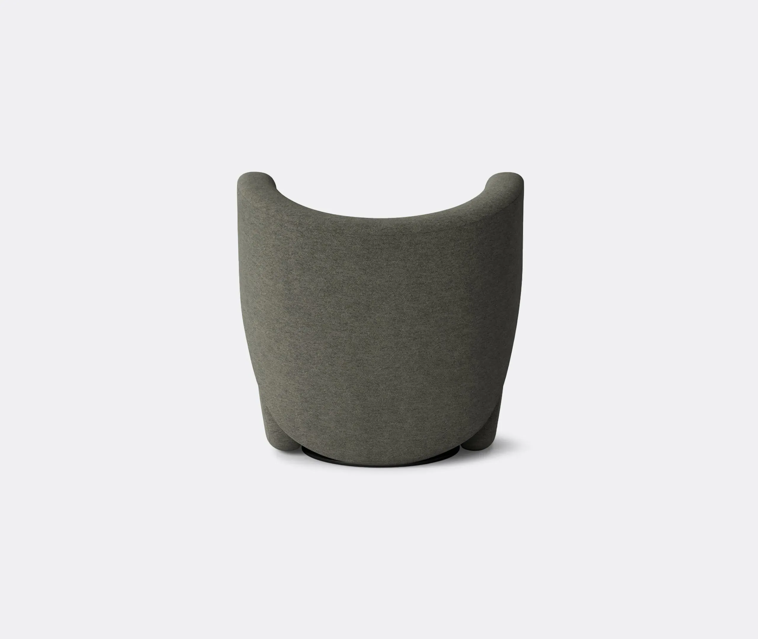 Oversized Swivel Chair with Deep Comfort - Grey