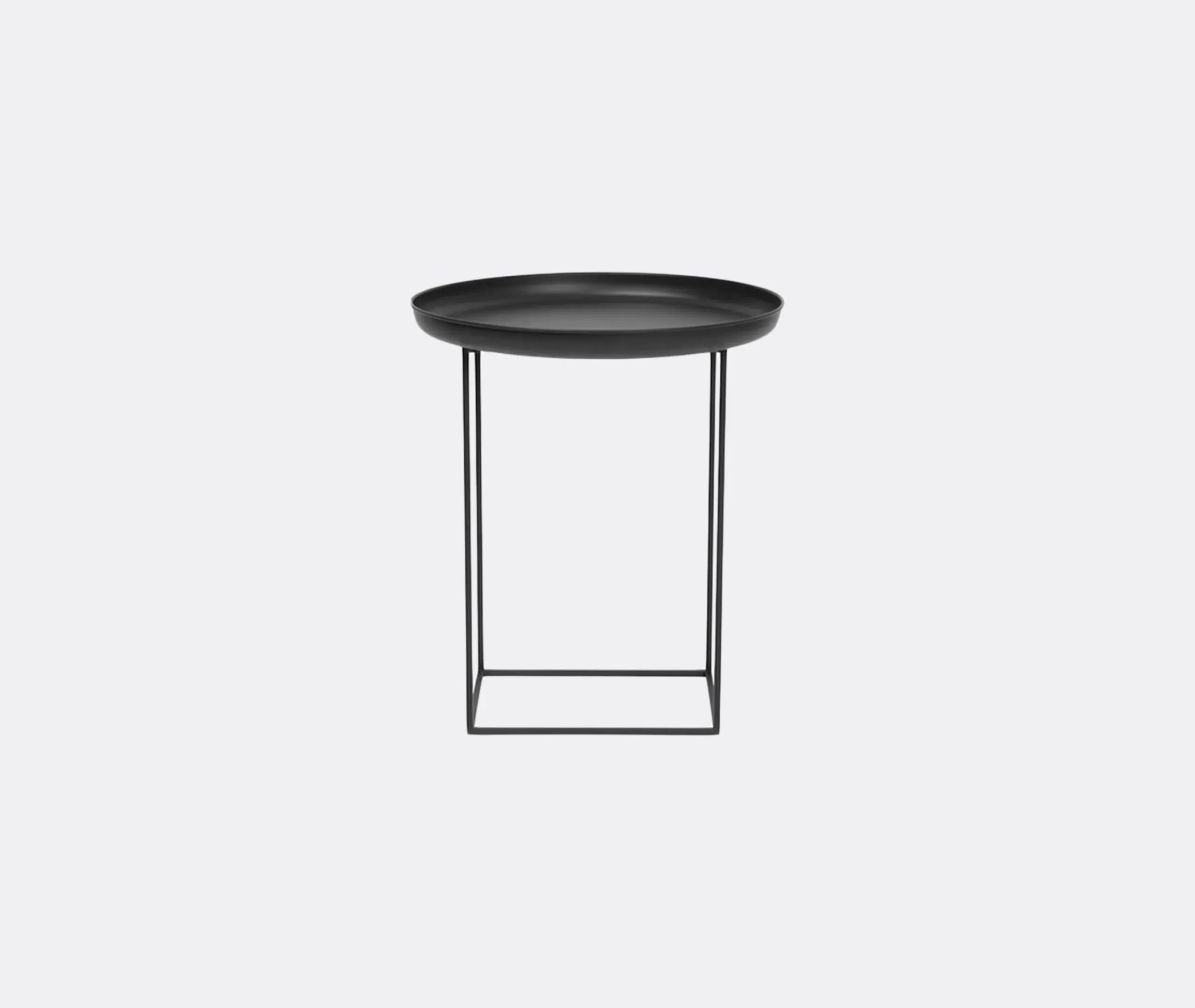 Small Side Table with Adjustable Height - Black image