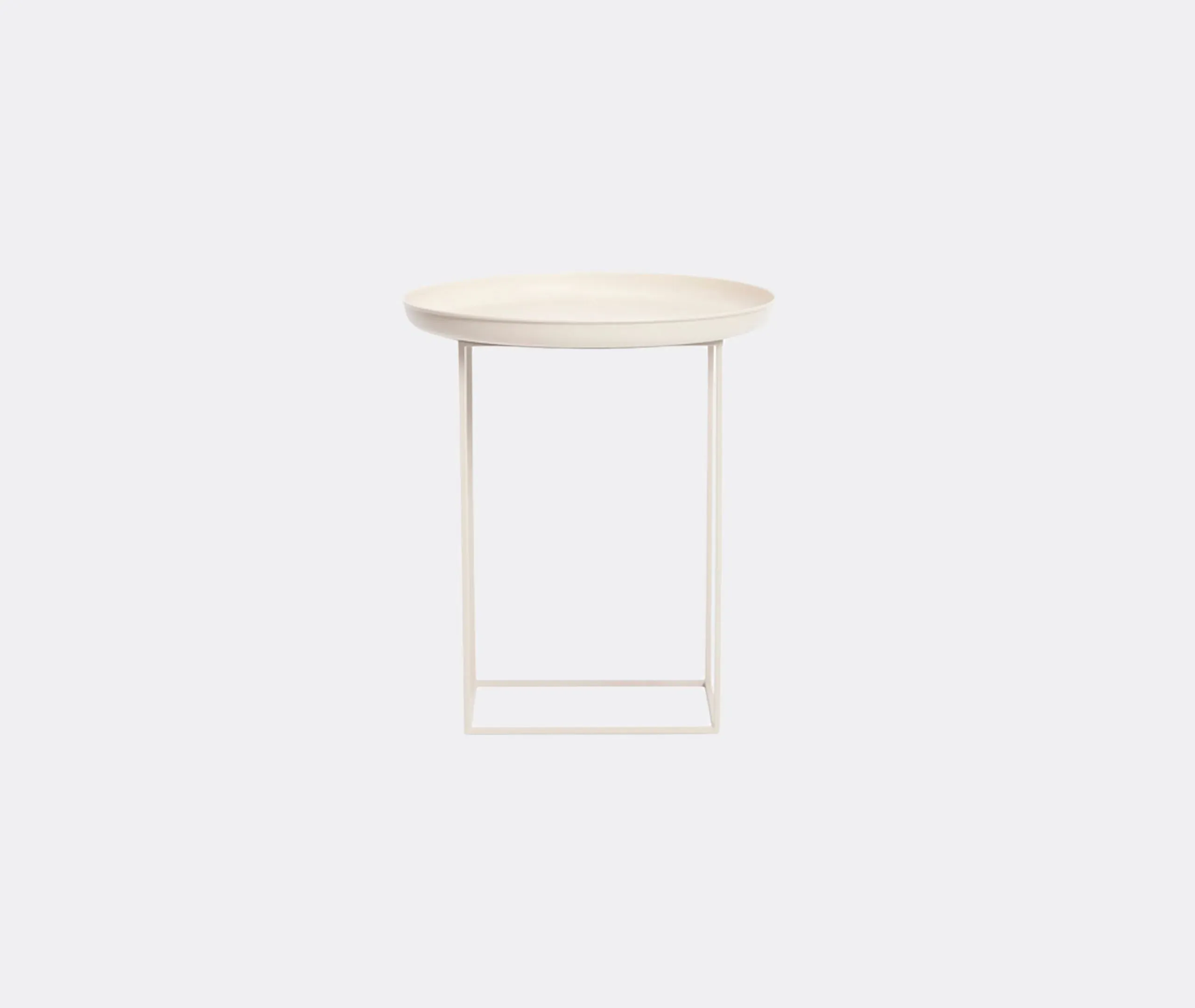 Small Side Table with Adjustable Height - White image