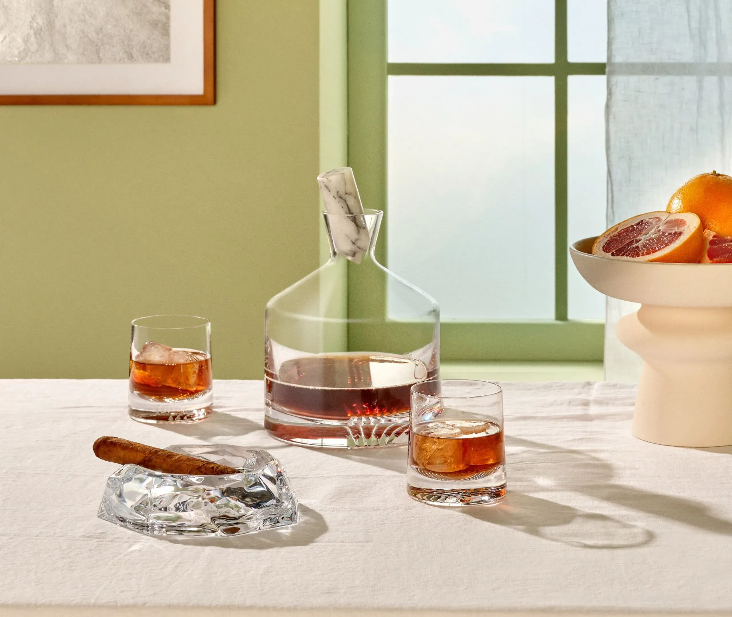 Alba Whiskey Gift Set - Clear, Crystal