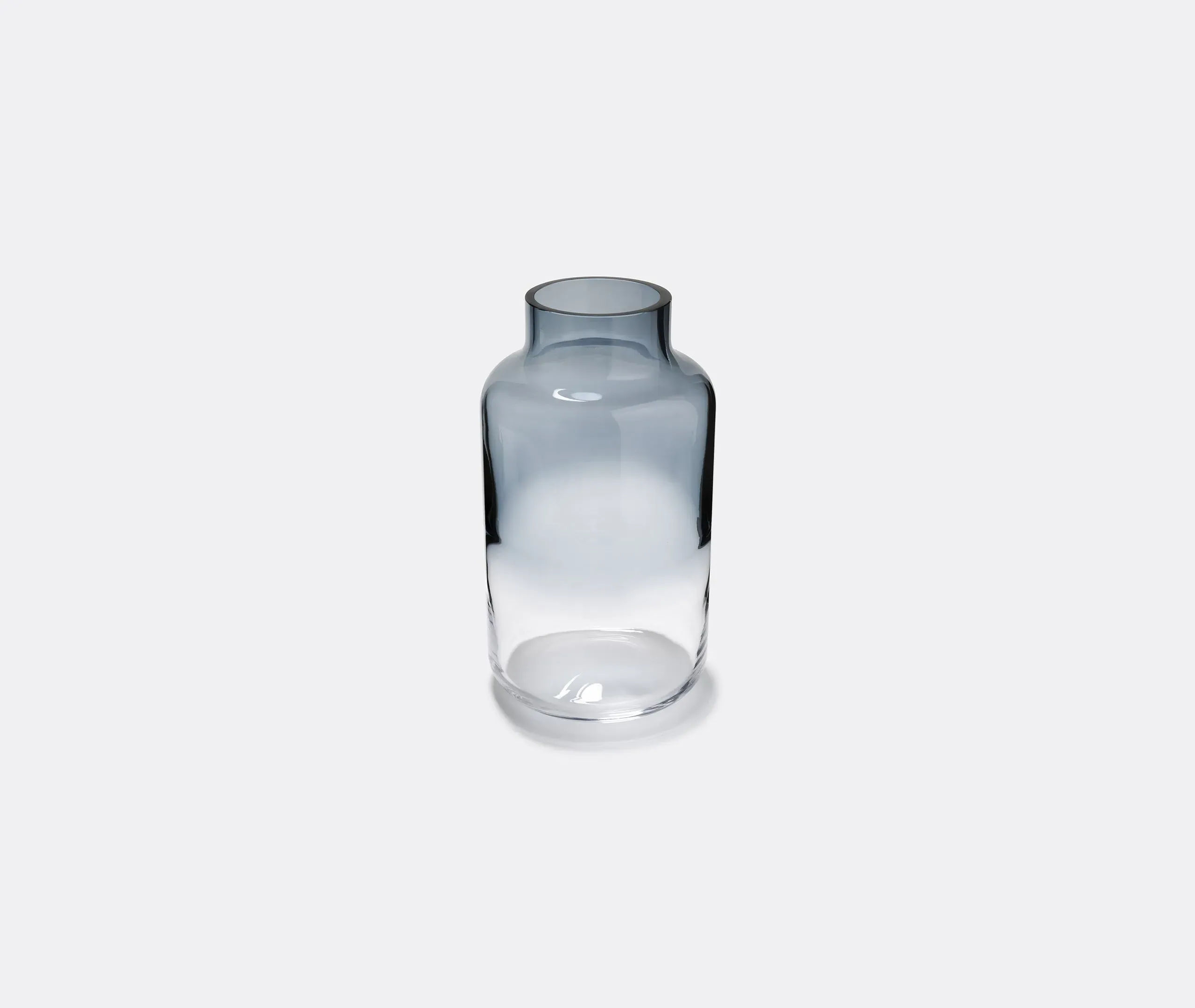 Cylindrical Vase - Clear Blue, Crystal