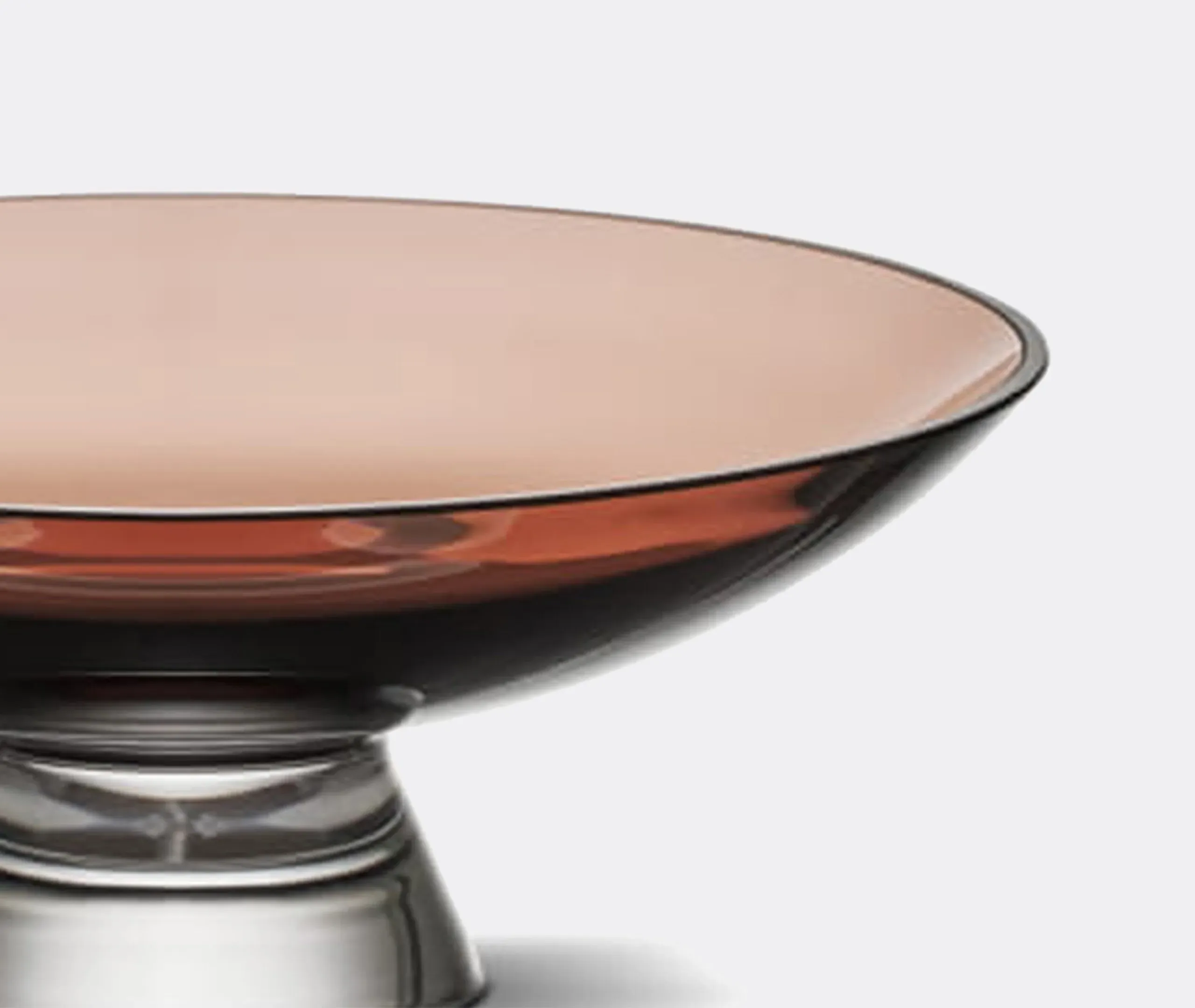 Large Decorative Bowl - Caramel, Crystal
