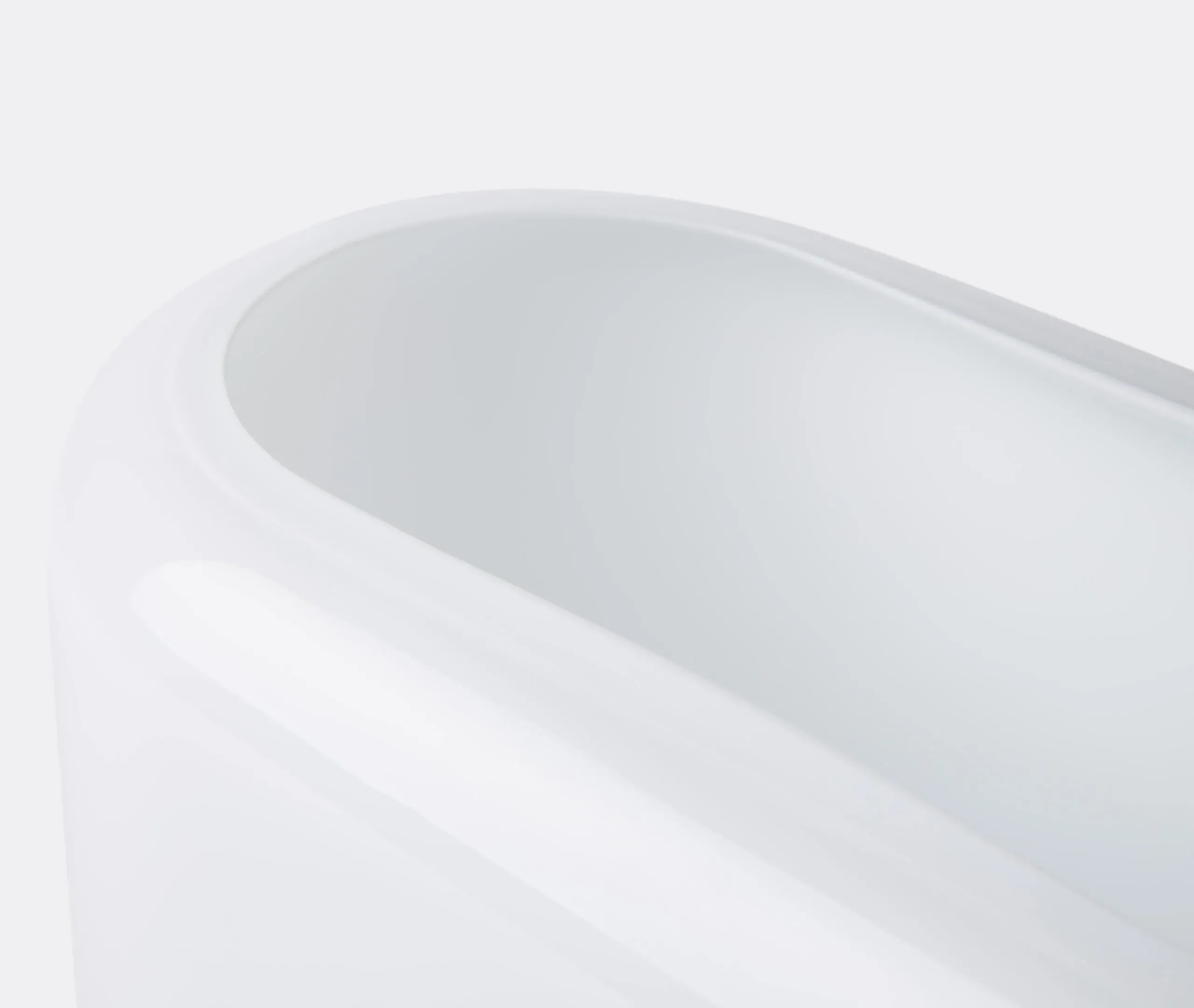 Large Layers Vase - Opal White, Blown Glass