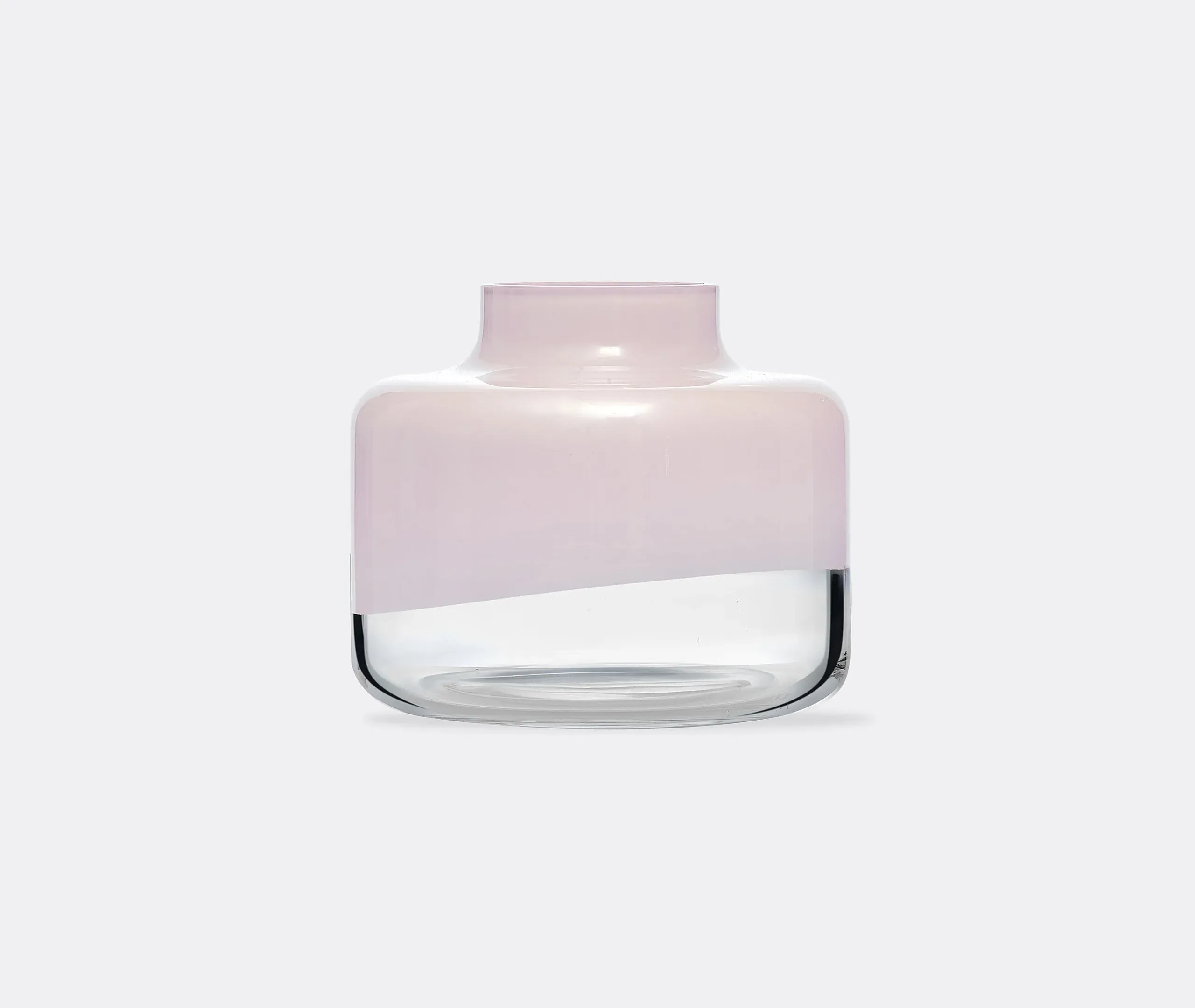 Large Magnolia Vase - Pink, Lead-Free Crystal