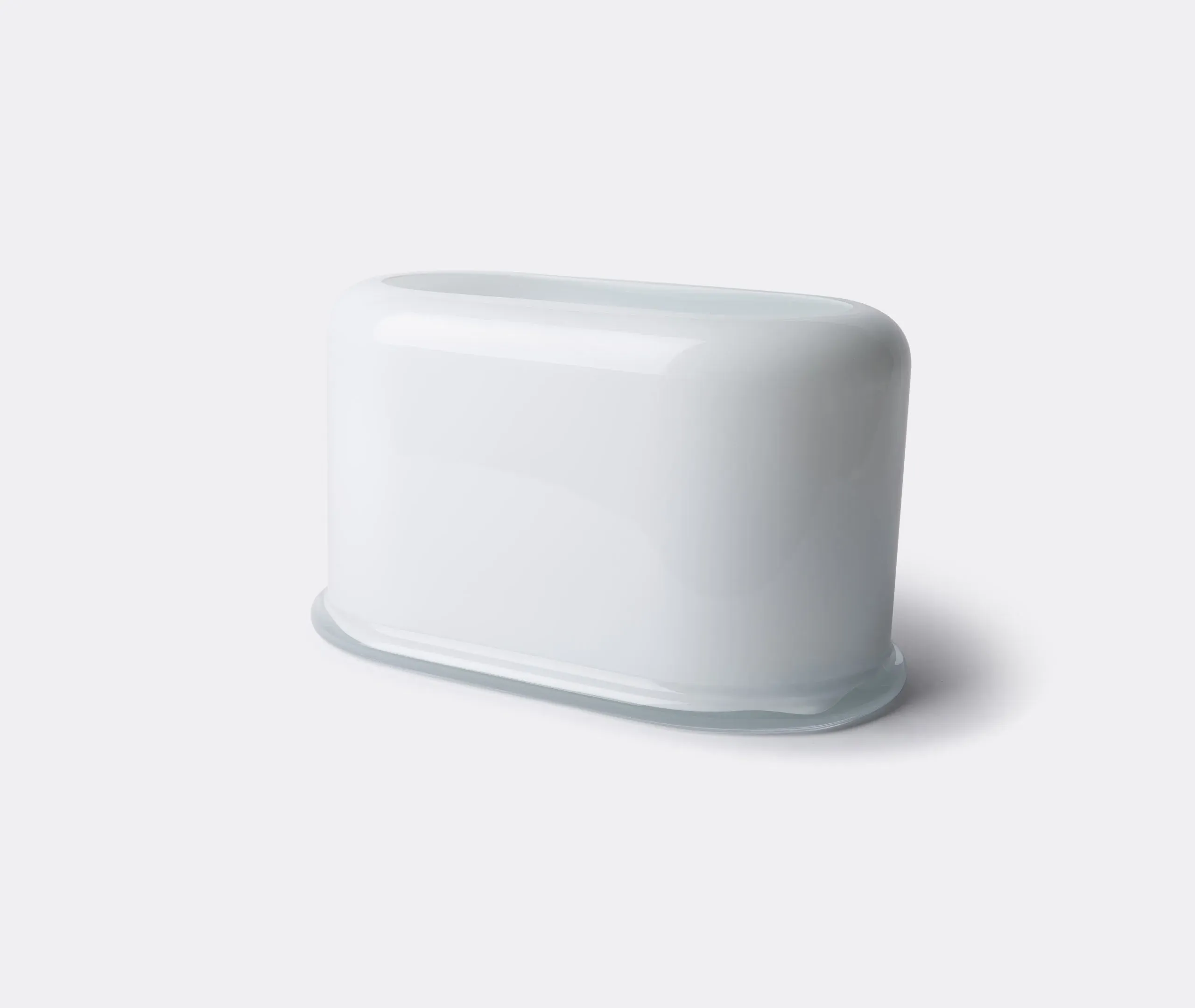 Layers Large Vase - Opal White