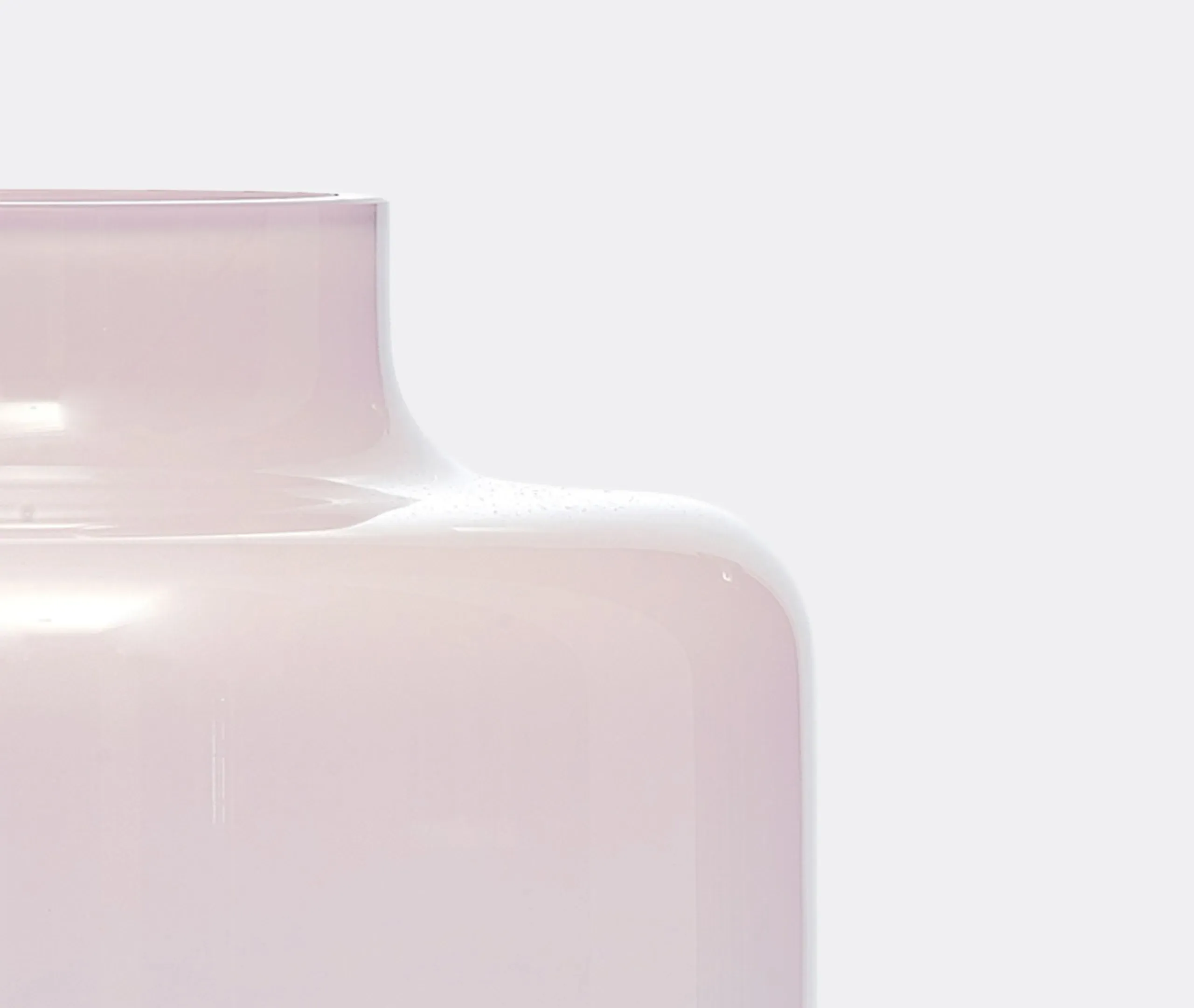 Magnolia Large Vase - Opal Pink, Lead-Free Crystal