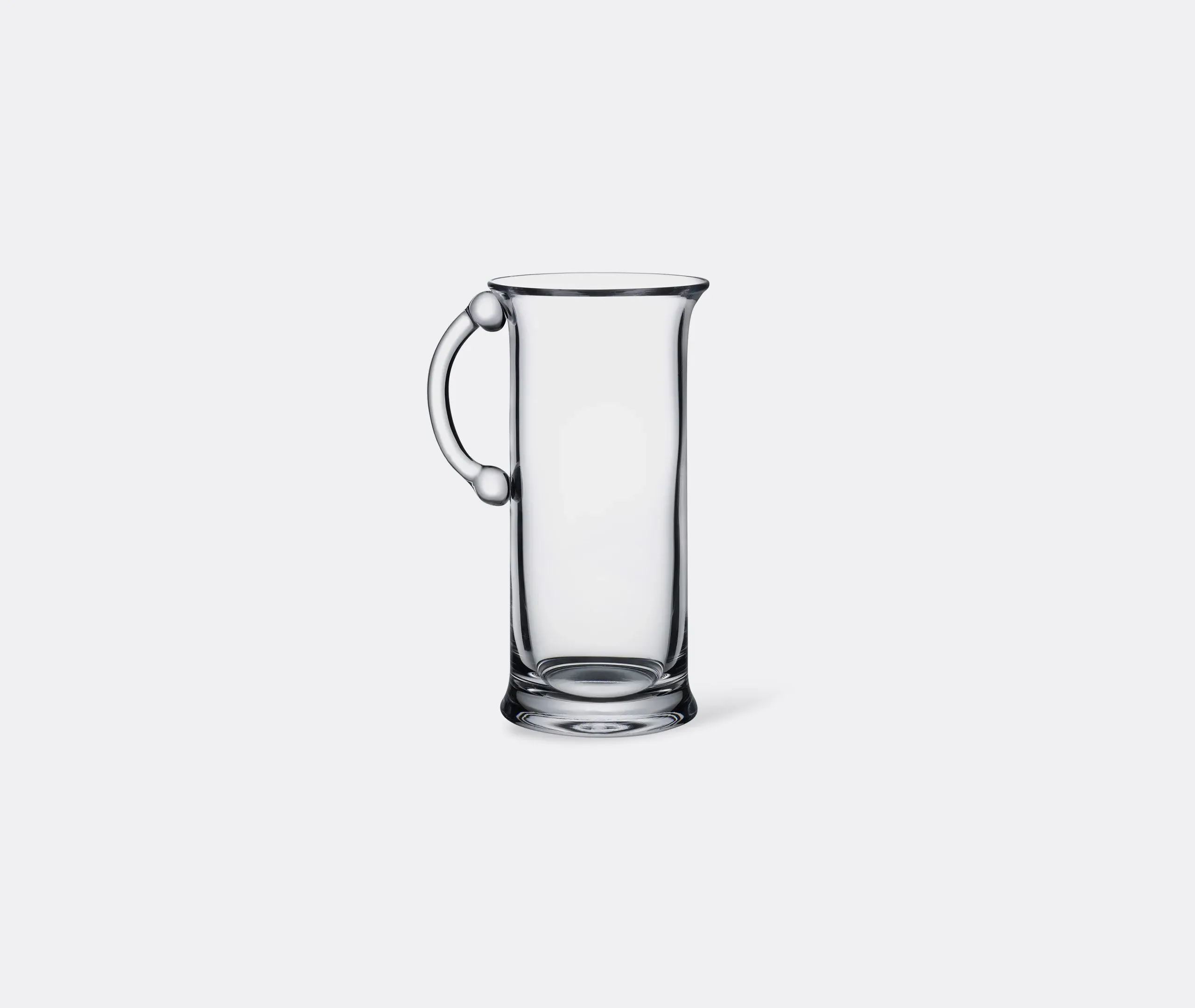 Water Jug with Streamlined Design - Clear Glass image