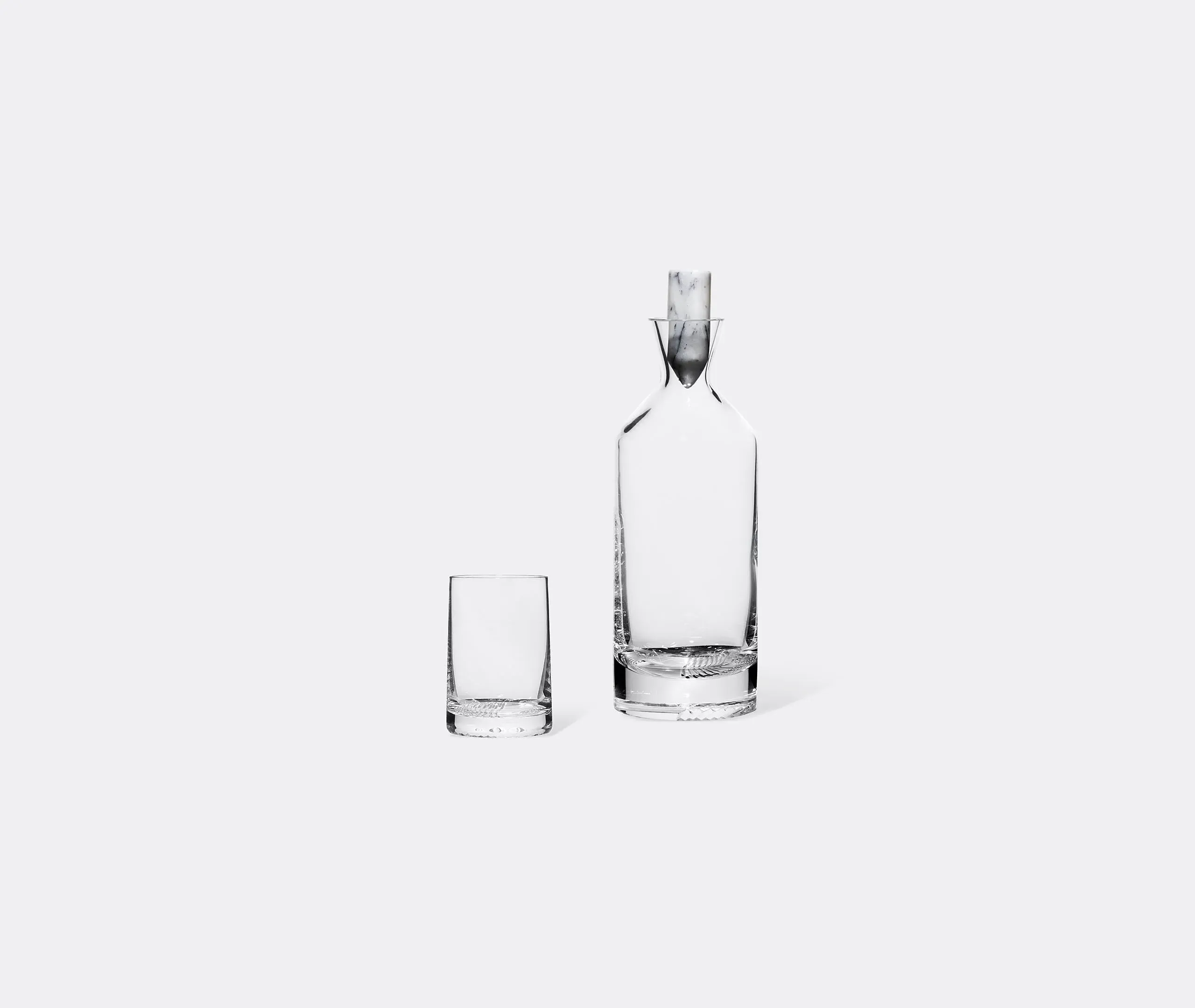 Whiskey Carafe with Stopper - Clear, Crystal