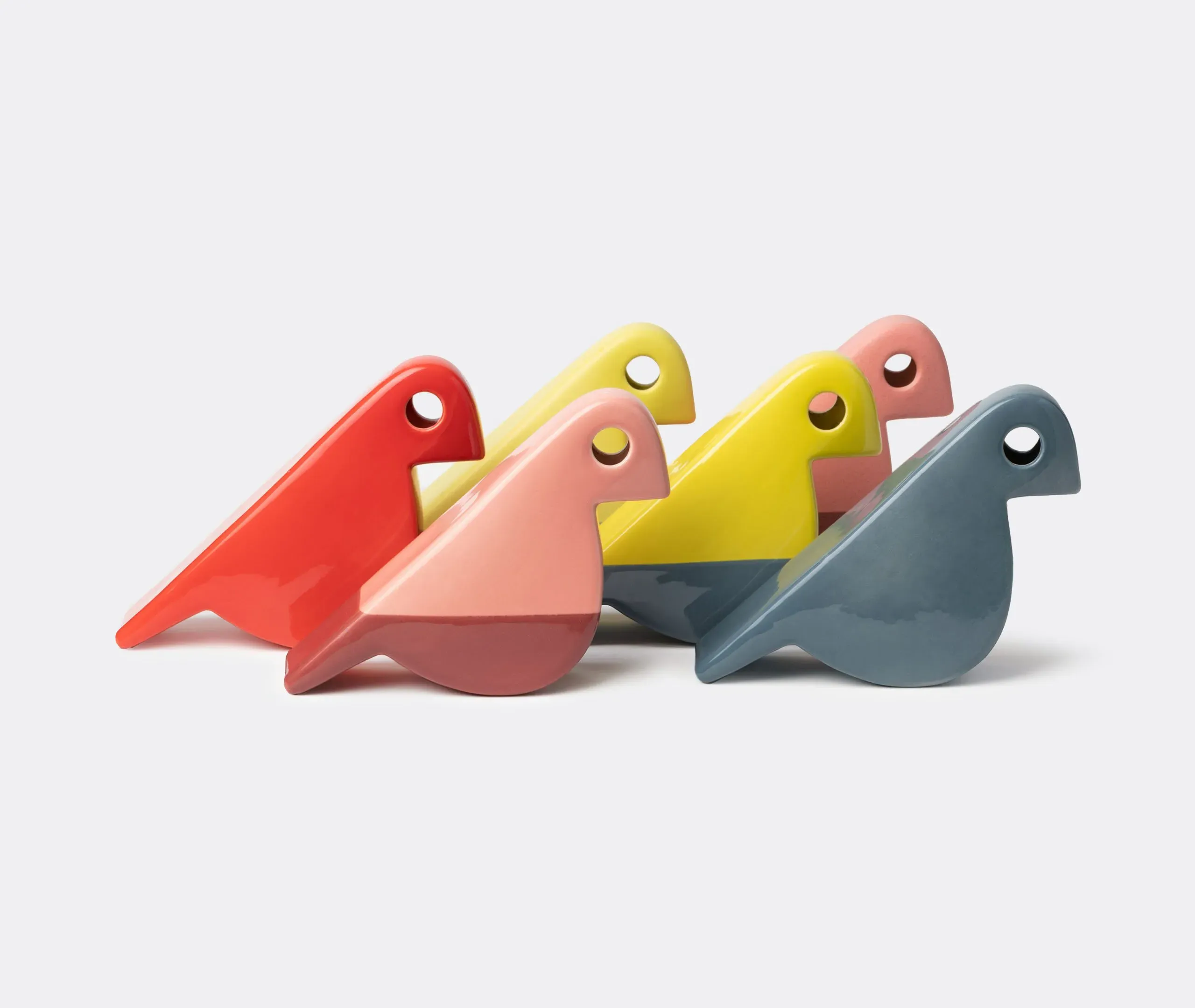 Bird Figure Decorative Object - Grey, Ceramic