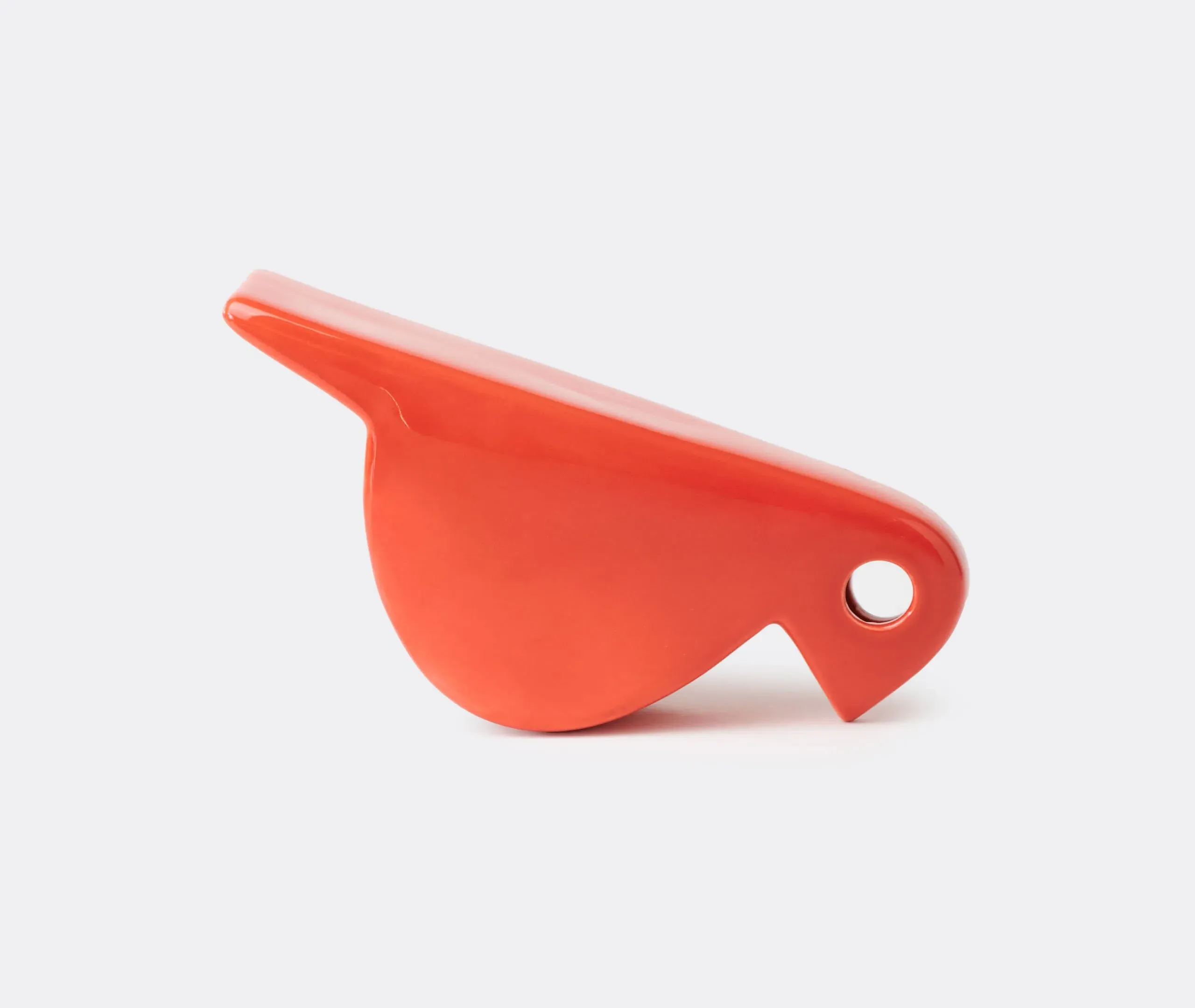 Bird Figure Decorative Object - Red, Ceramic