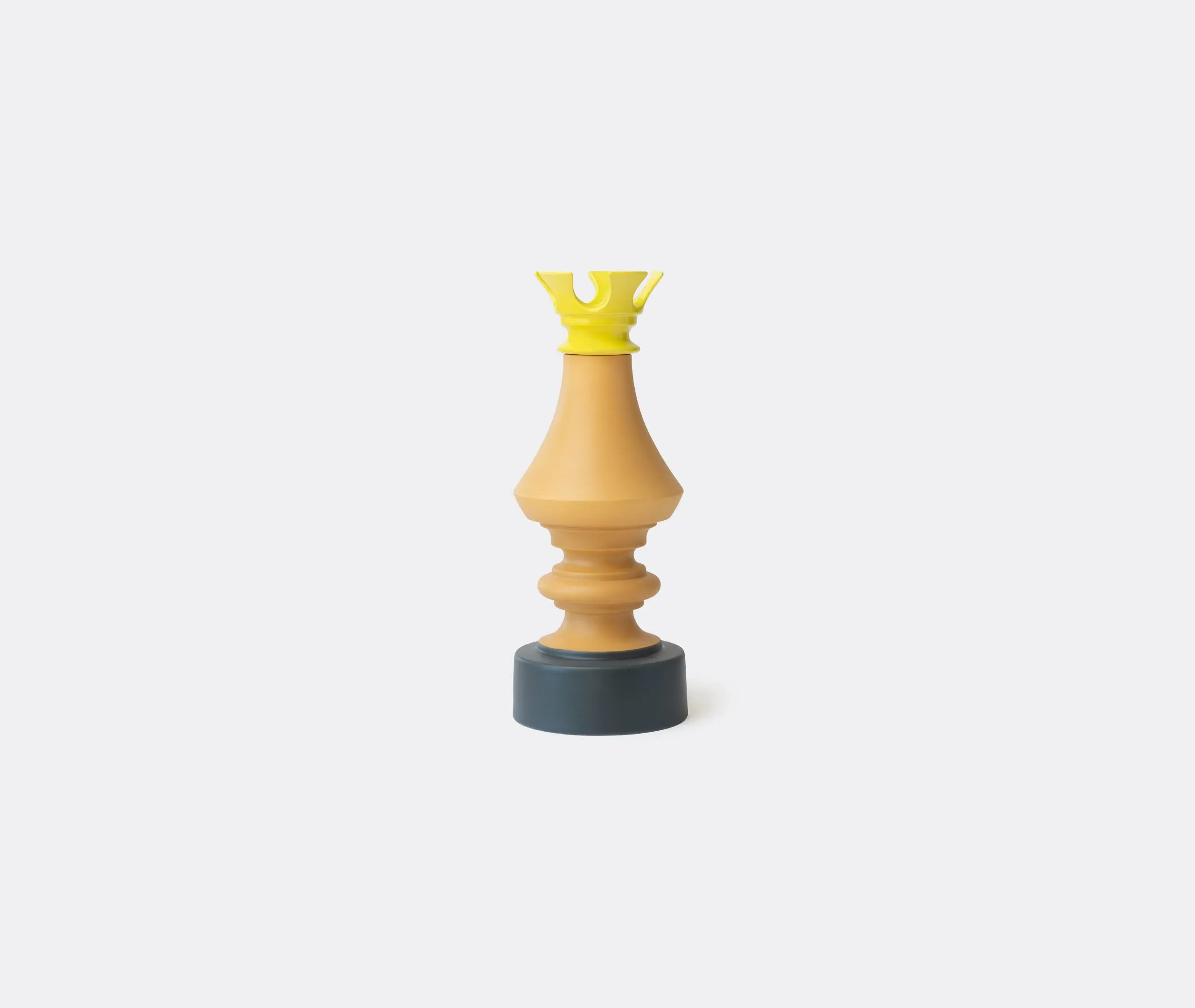 Chess Tower Decorative Object - Yellow, Ceramic