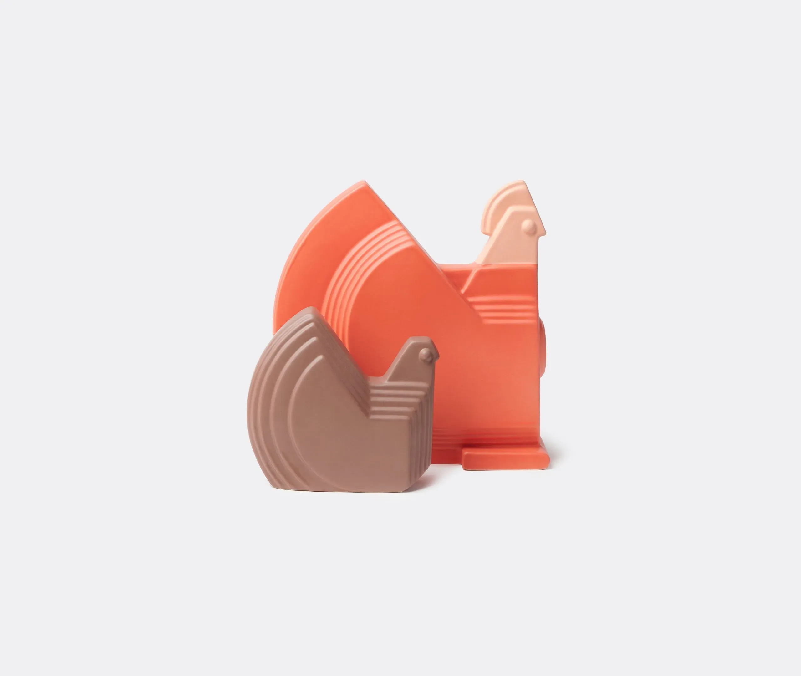 Hen Figure Decorative Object - Brown, Ceramic