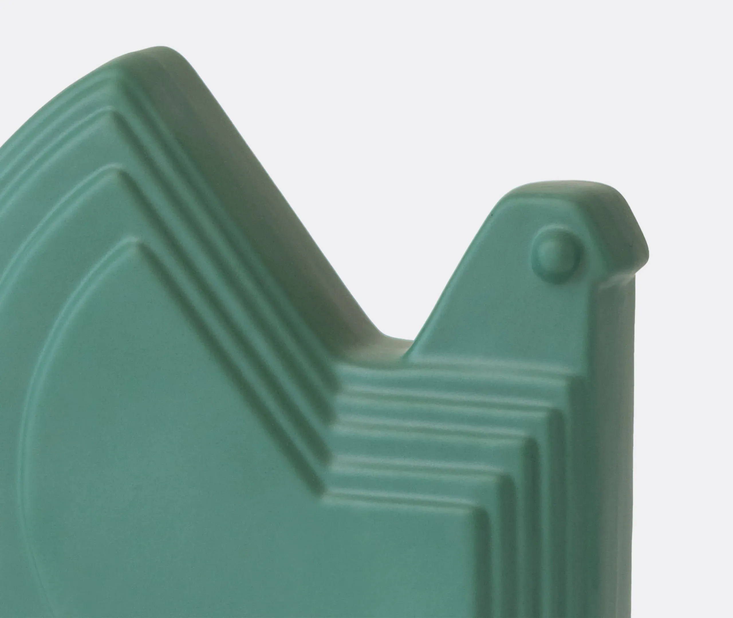 Hen Figure Decorative Object - Green, Ceramic