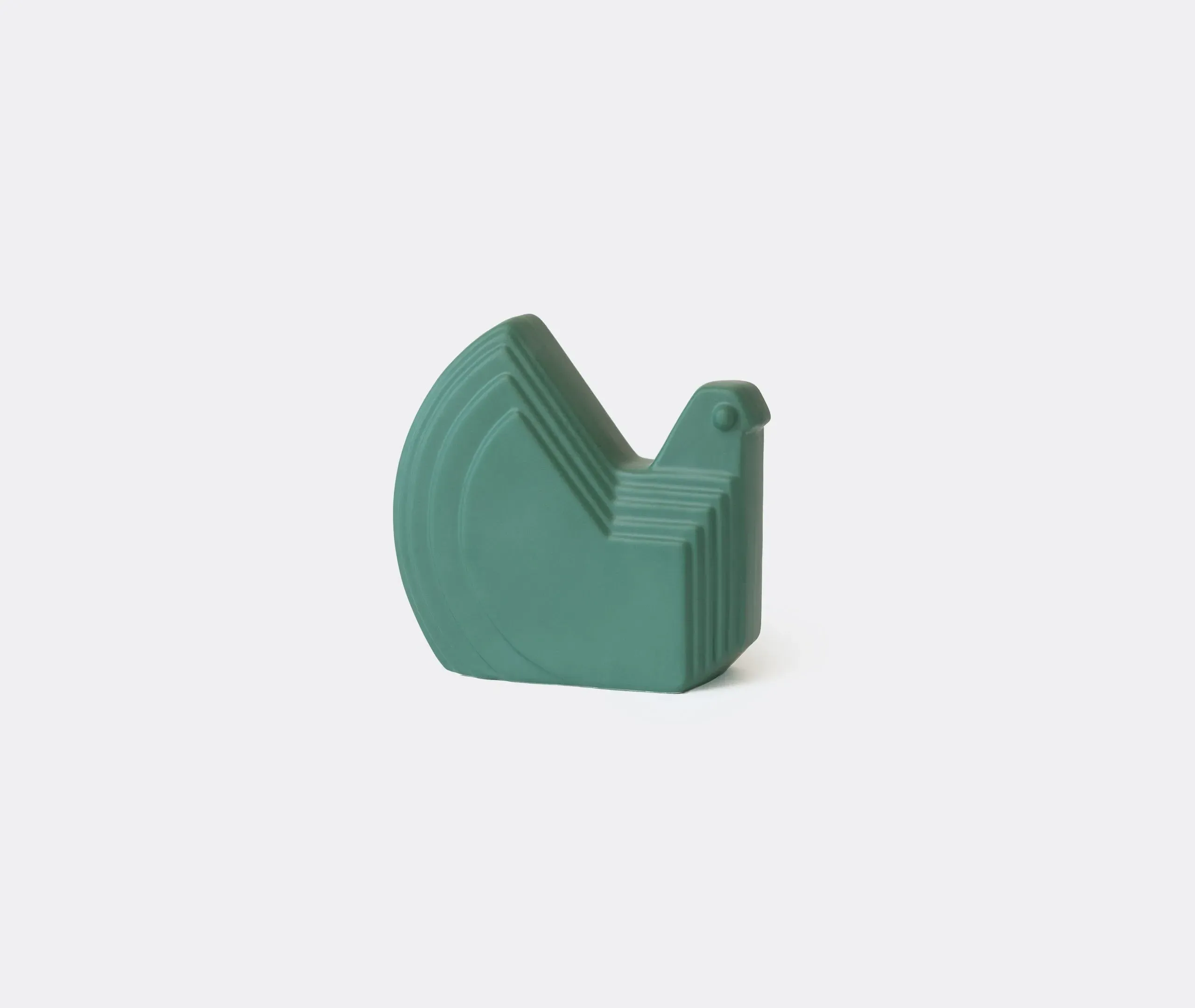 Hen Figure Decorative Object - Green, Ceramic