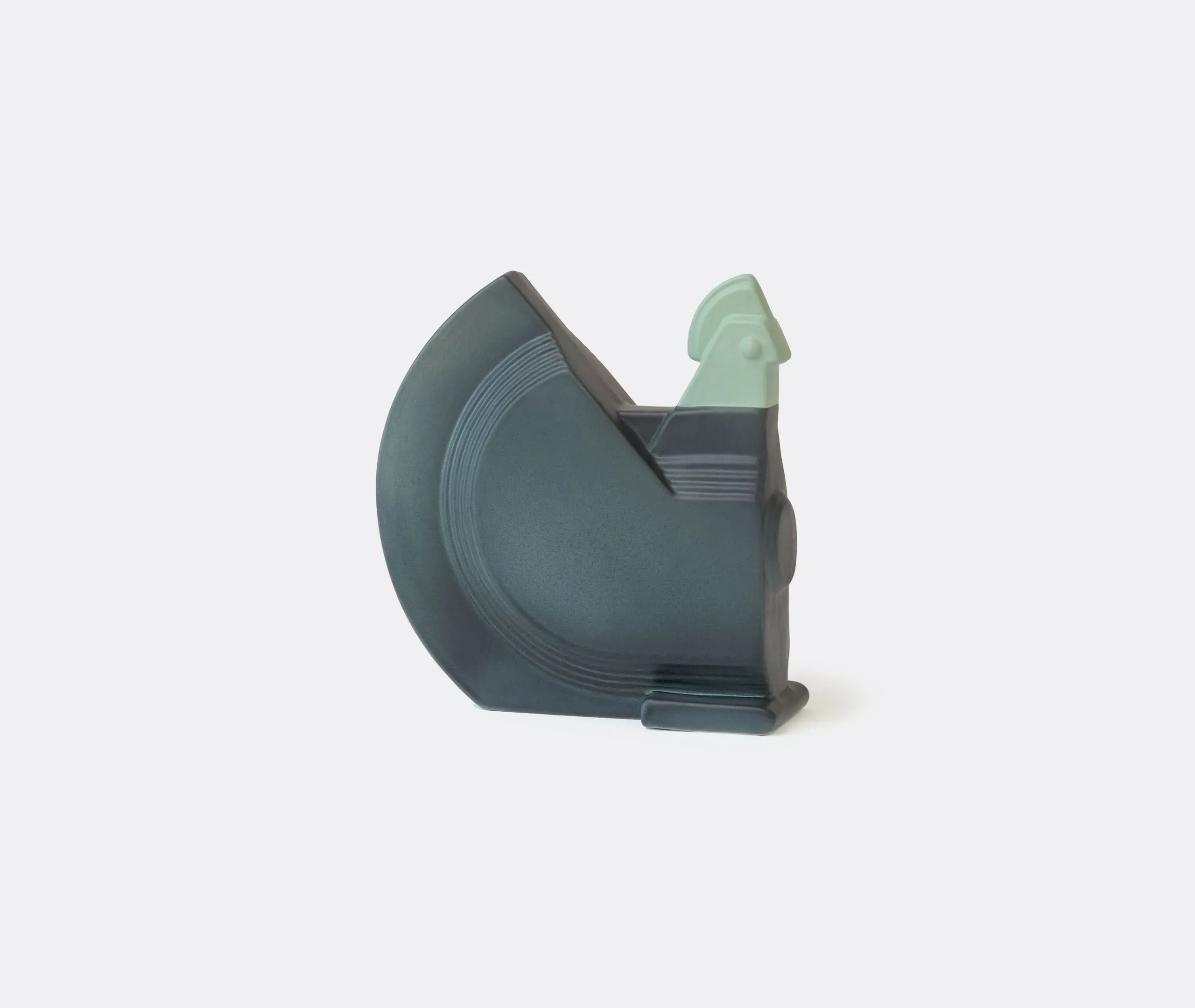 Icone Cock Figure Decorative Ceramic Object - Green product