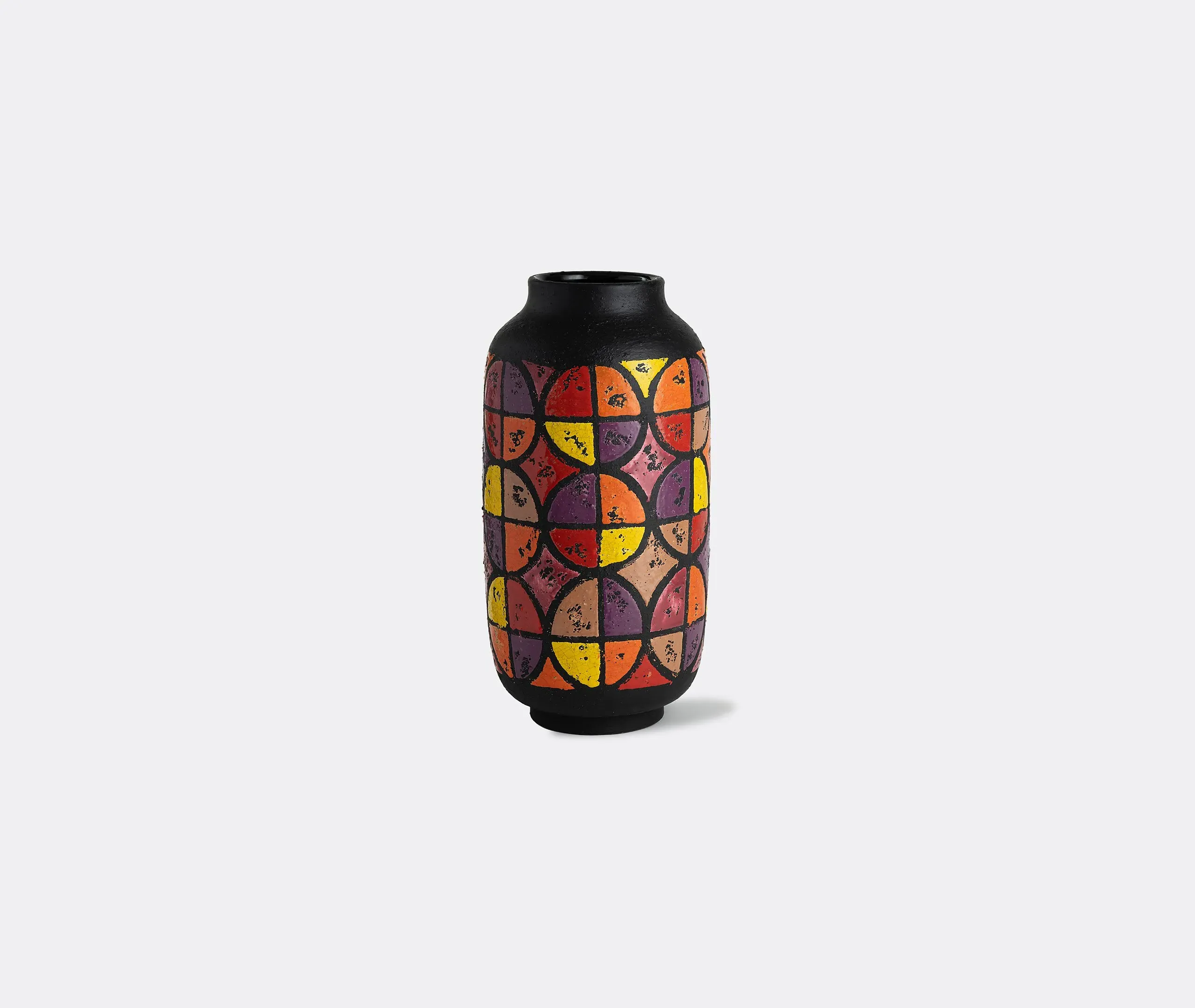 Optical Vase - Brown, Ceramic