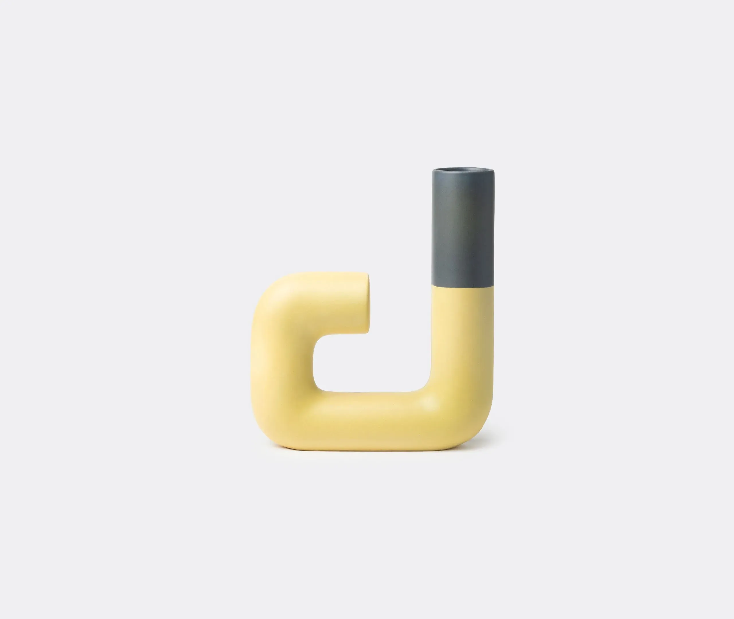 Pidou Shape B Vase - Yellow, Ceramic