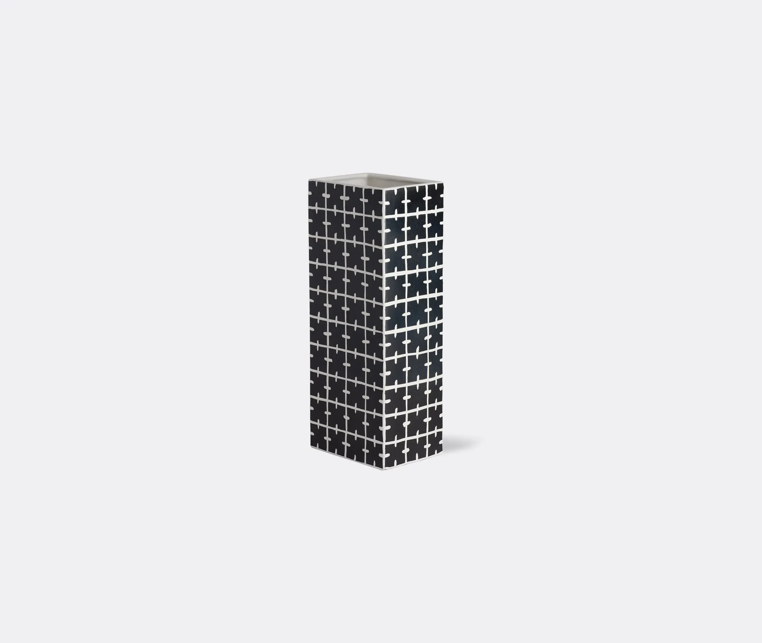 Rectangular Vase - Black, Ceramic