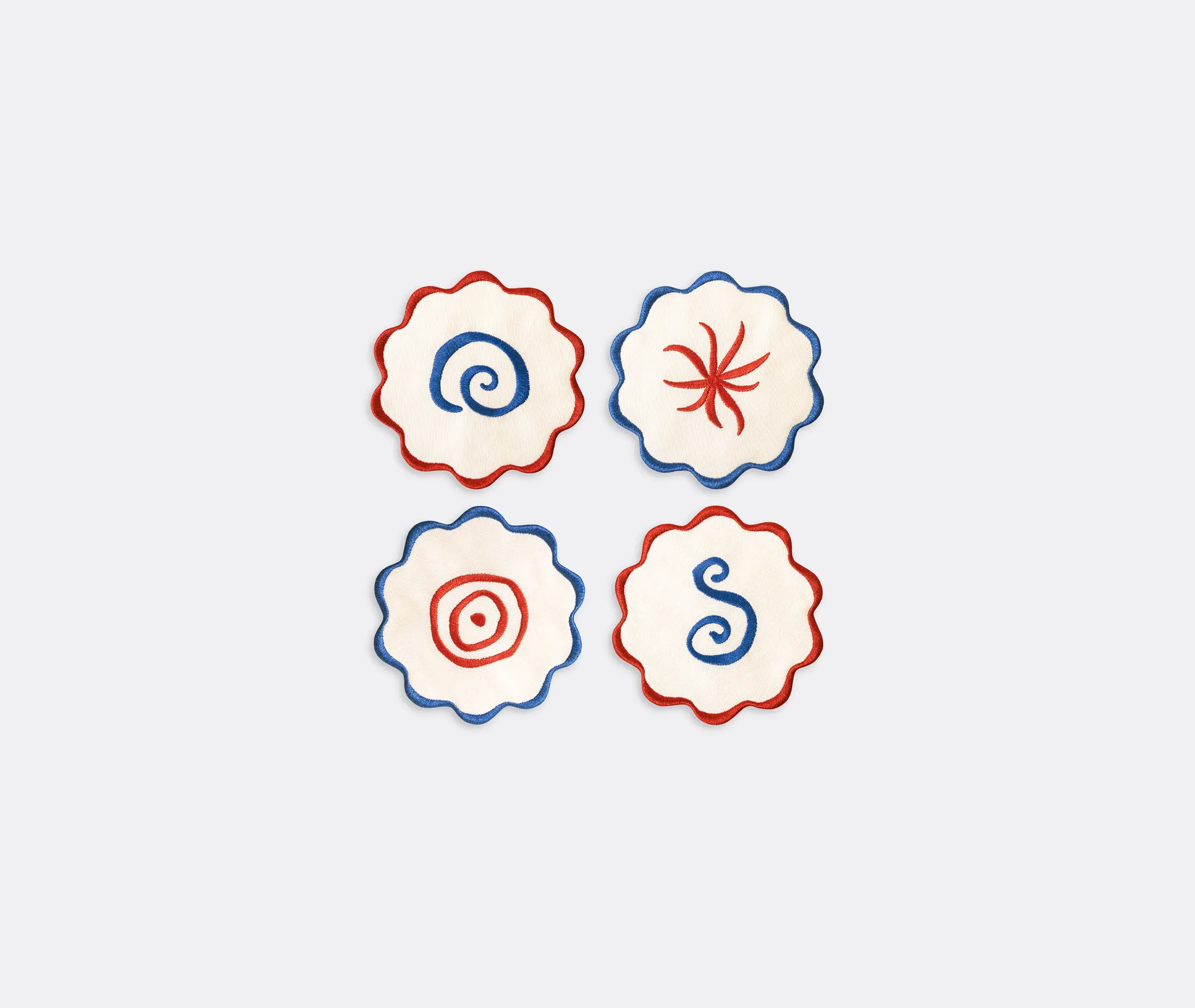 Amalfi Set of Four Round Coasters - Multicolour product