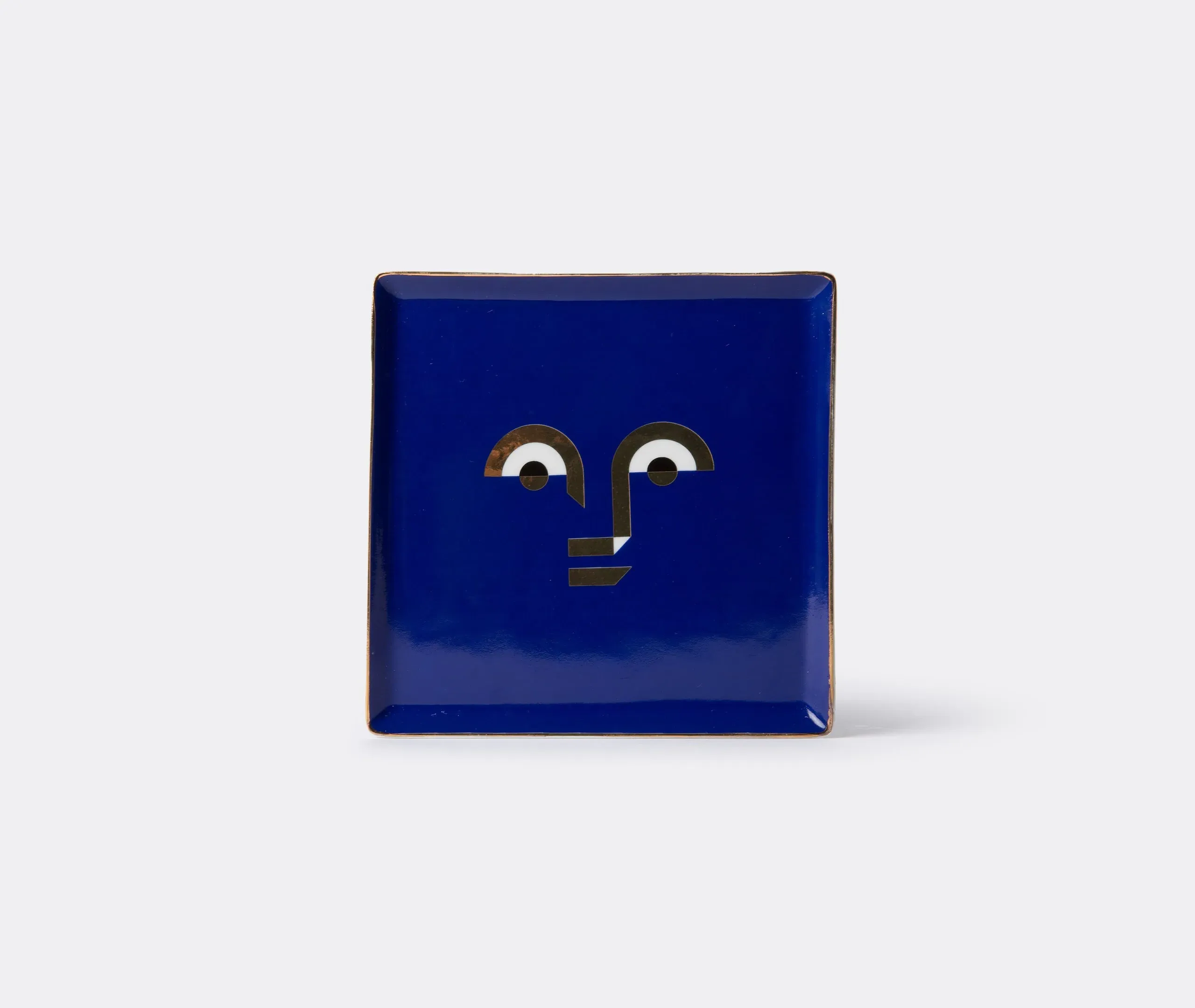 Apollo I Square Ceramic Tray - Blue, Gold product