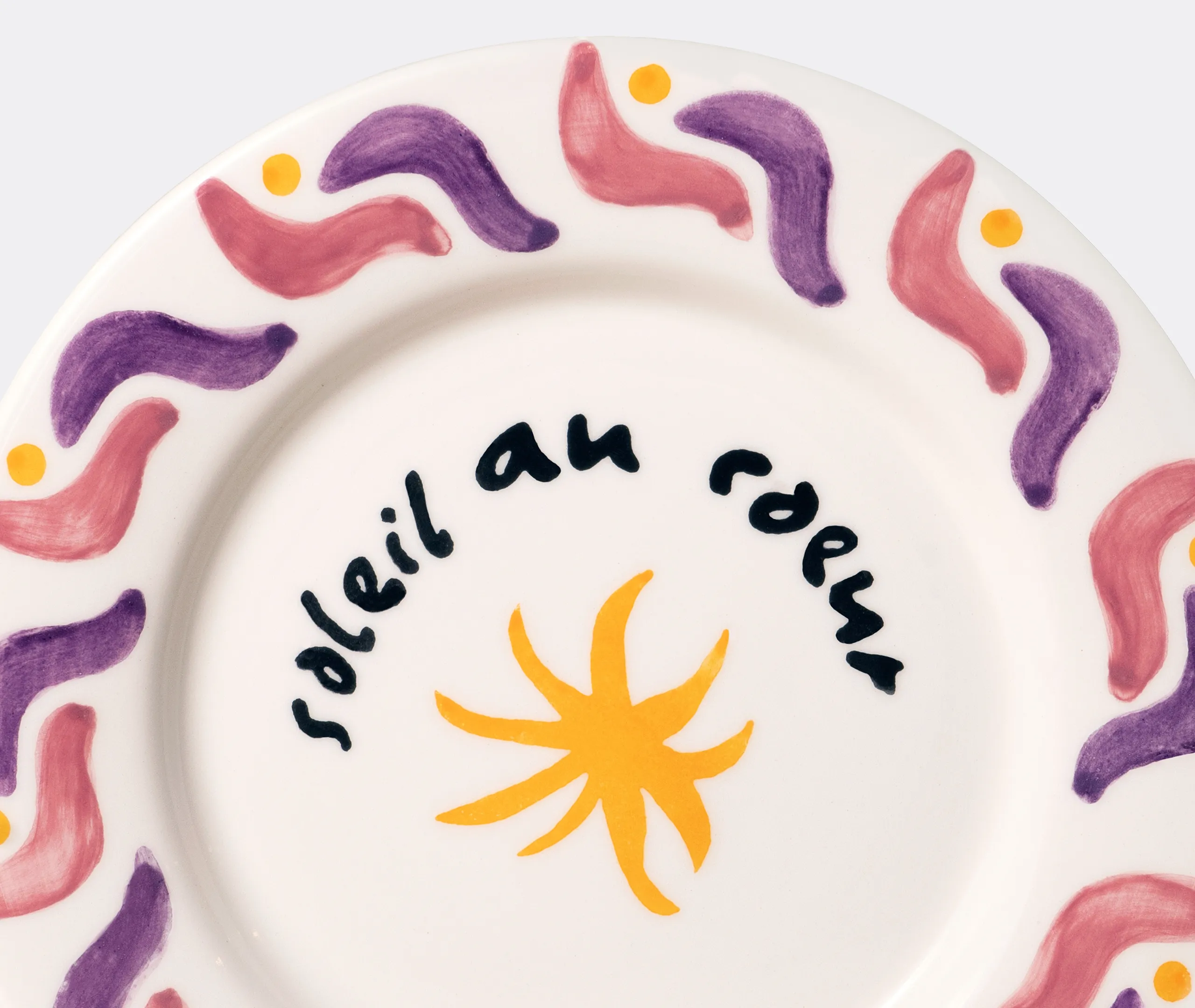 Cala Secreta Set of Four Dessert Plates - Multicolour, Clay alternate view