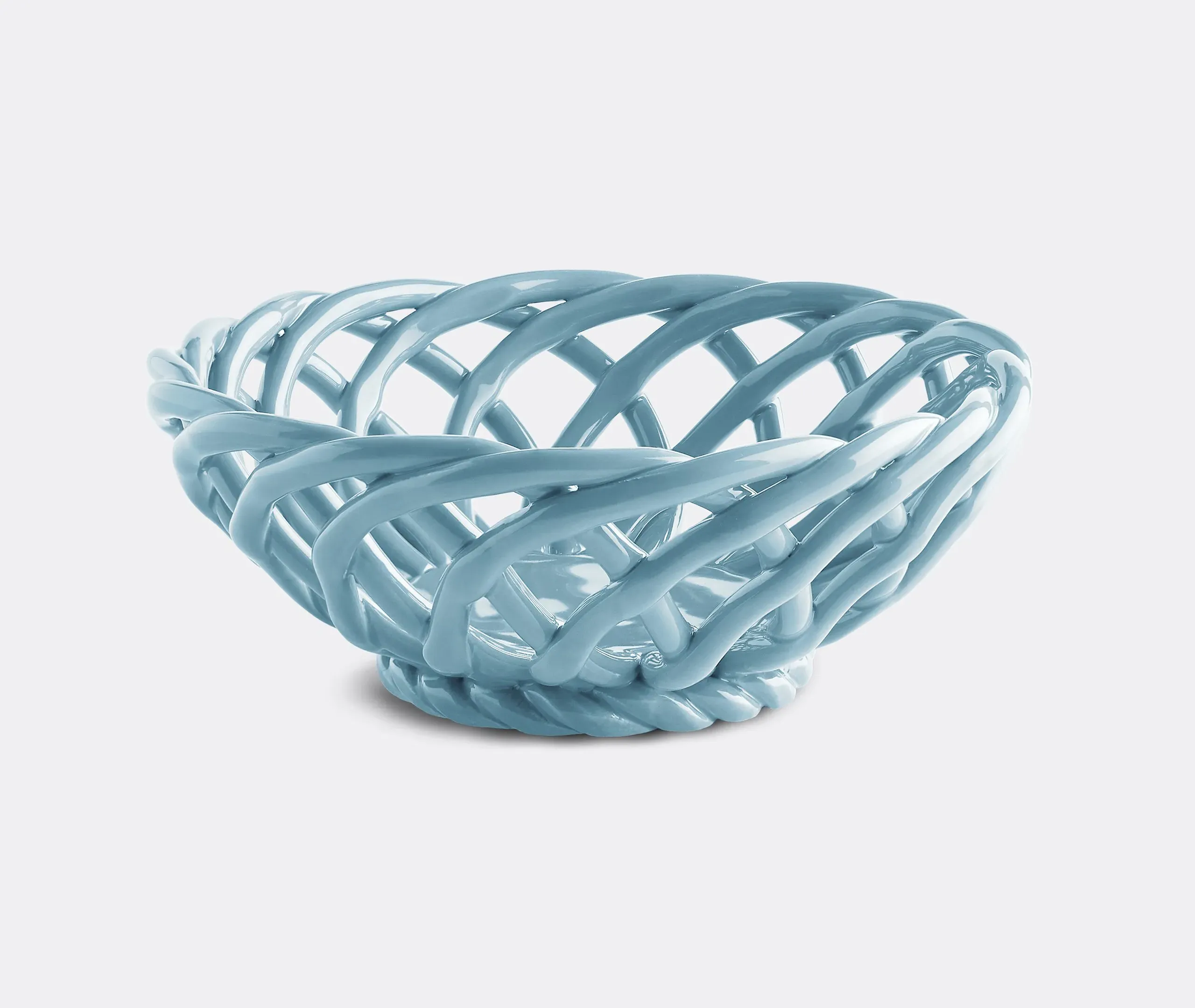 Sicilia Small Basket - Light Blue, Earthenware image