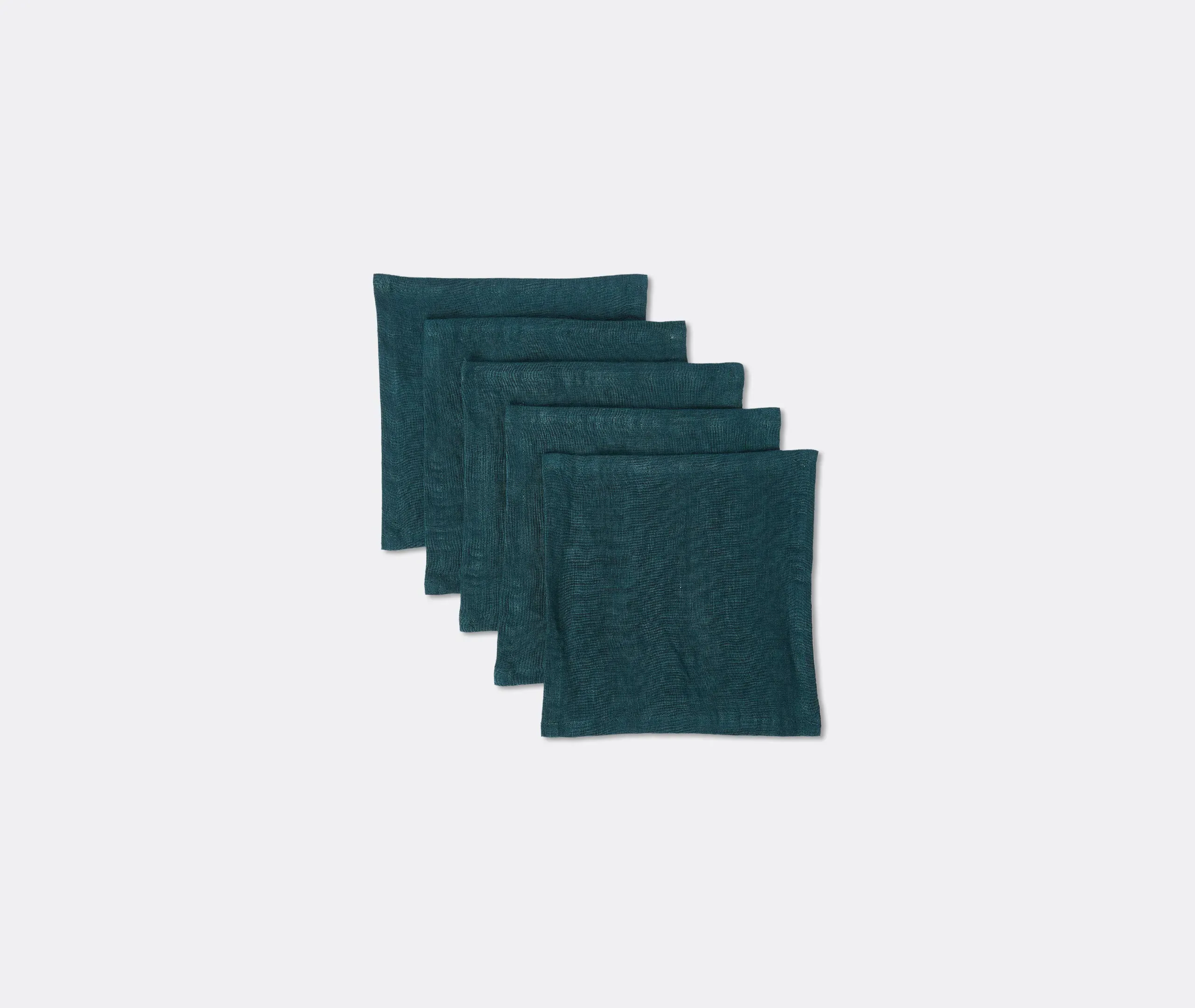 Cocktail Napkins Set of Five - Forest, Linen product