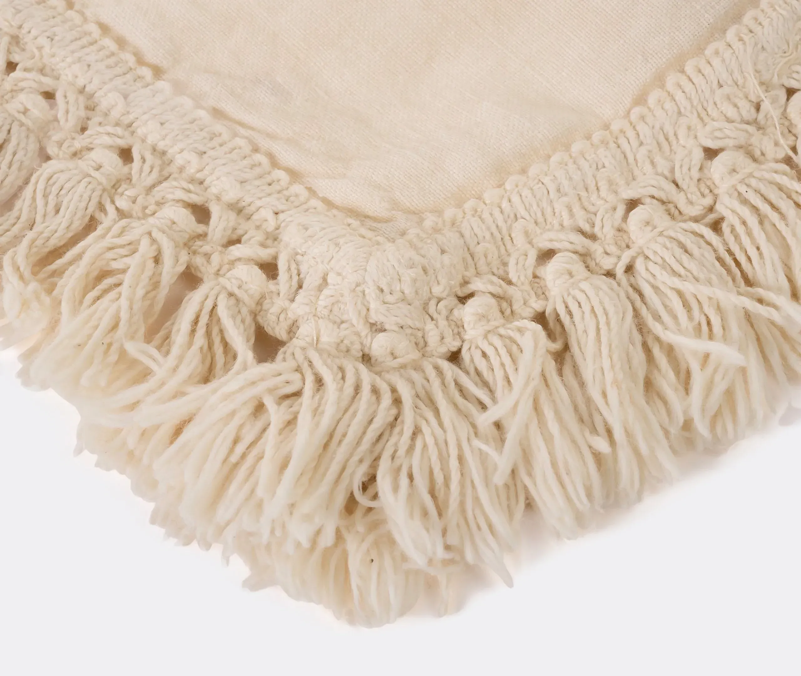 Napkin Set with Fringes - Cream, Linen