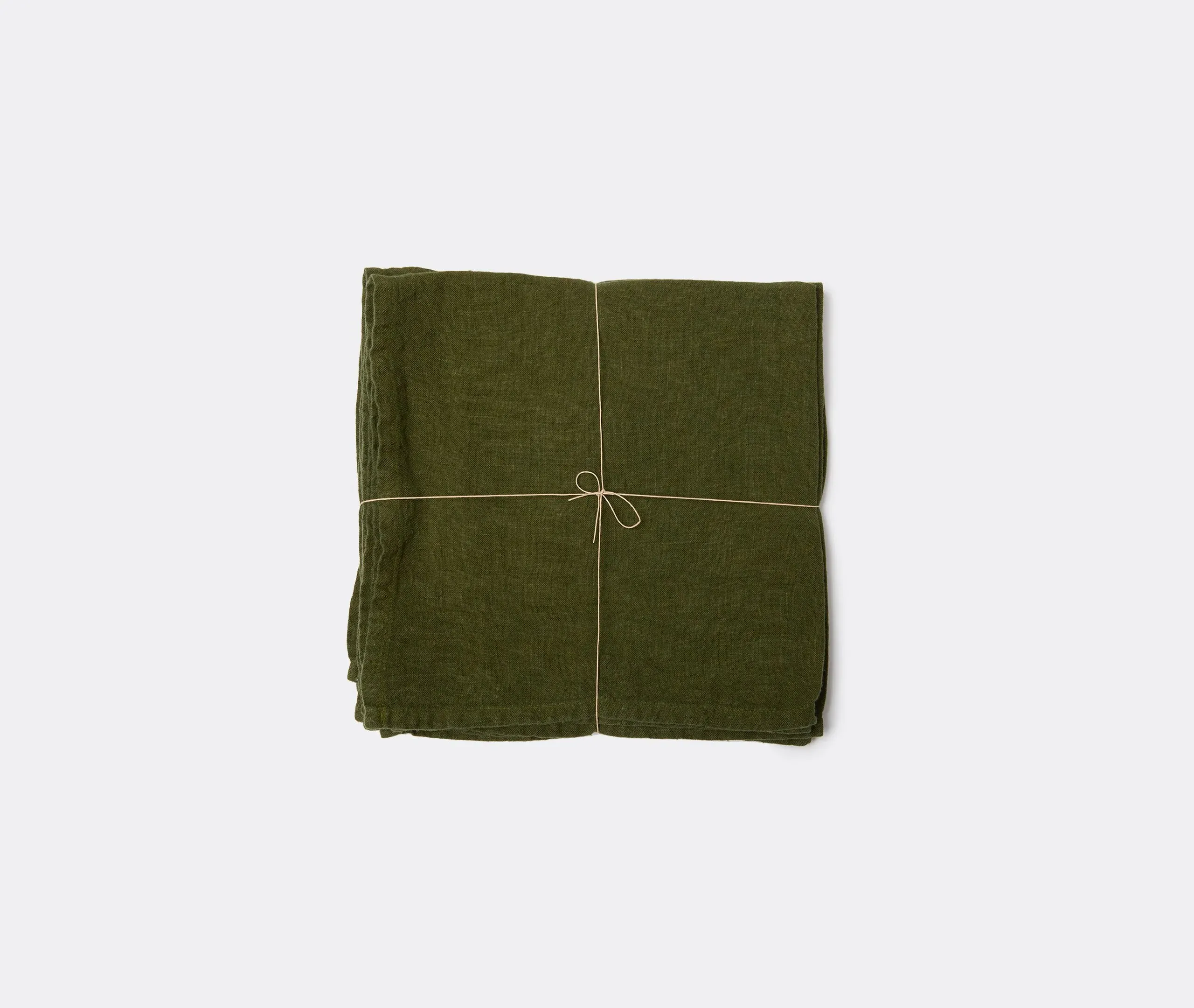 Napkins Set of Four - Green, Linen