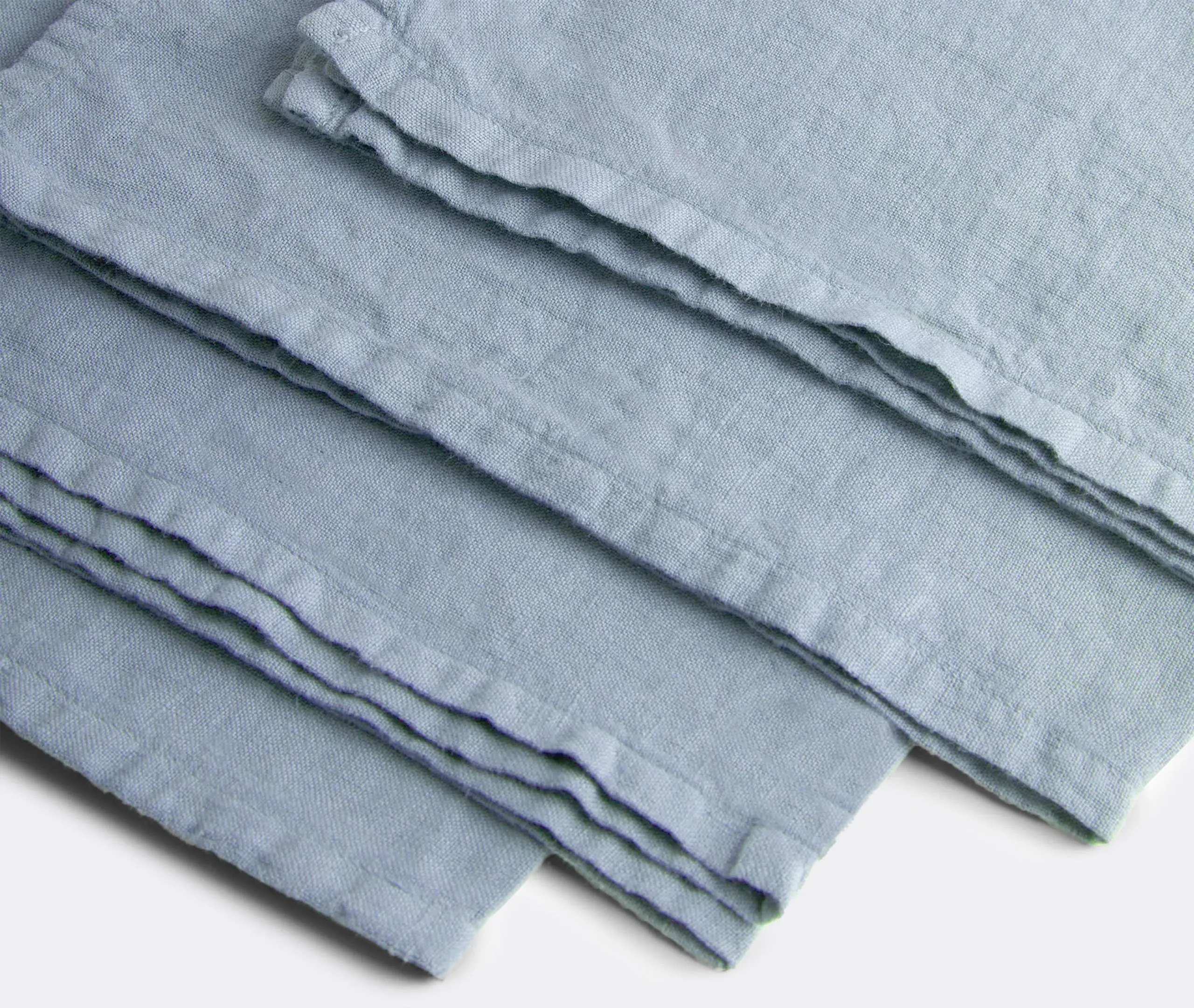 Napkins Set of Four - Light Blue, Linen