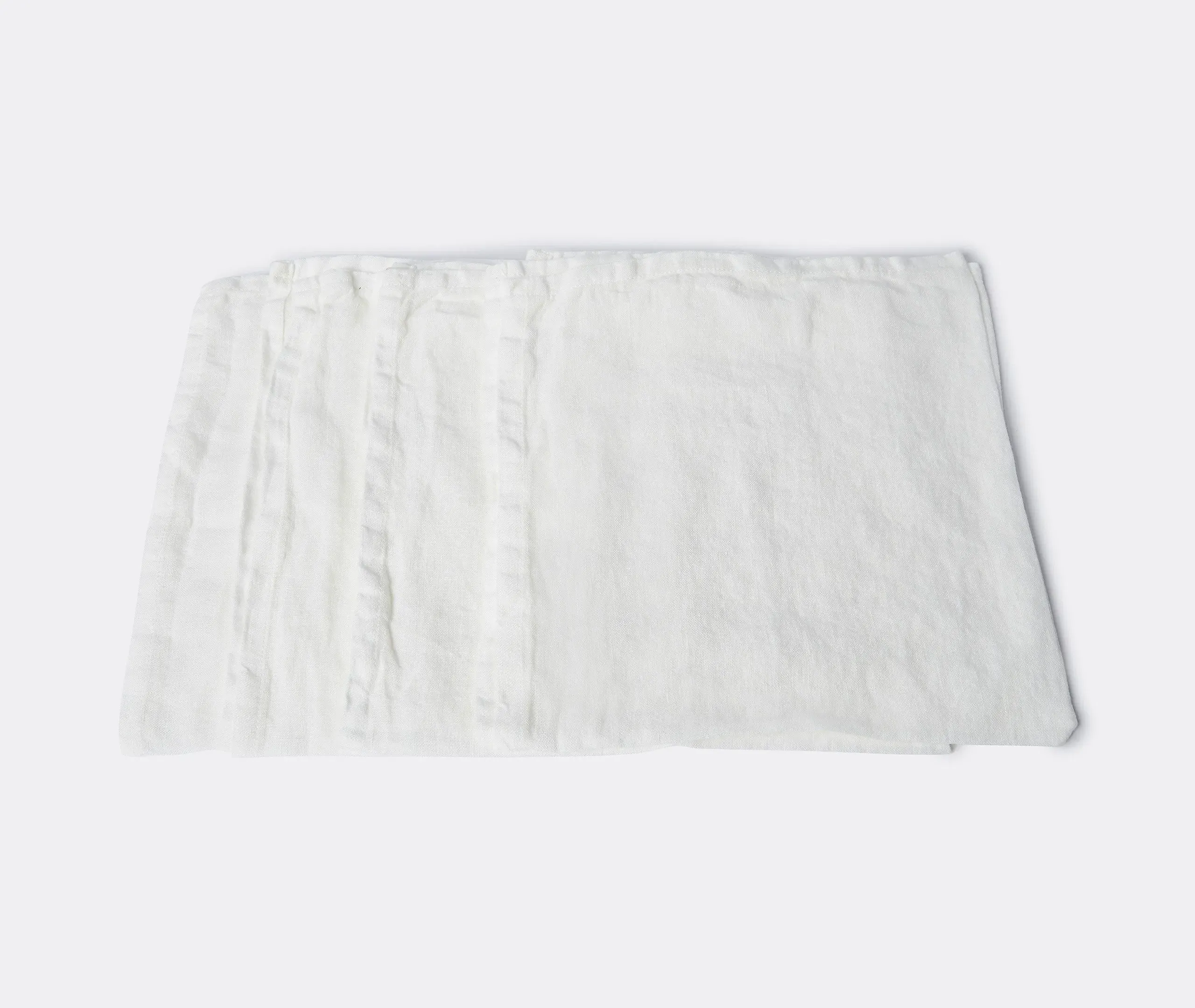 Napkins Set of Four - White, Linen