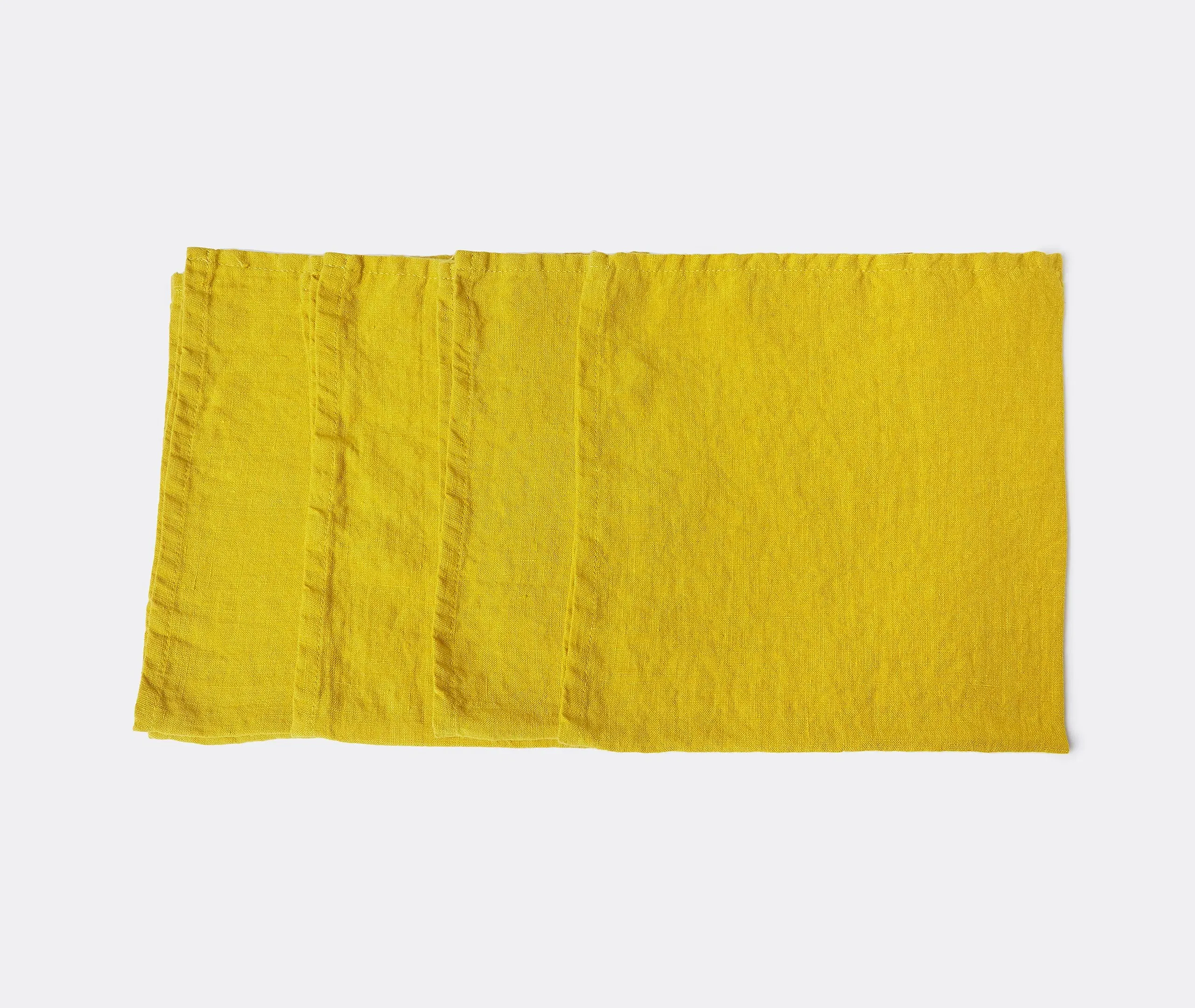Napkins Set of Four - Yellow, Linen