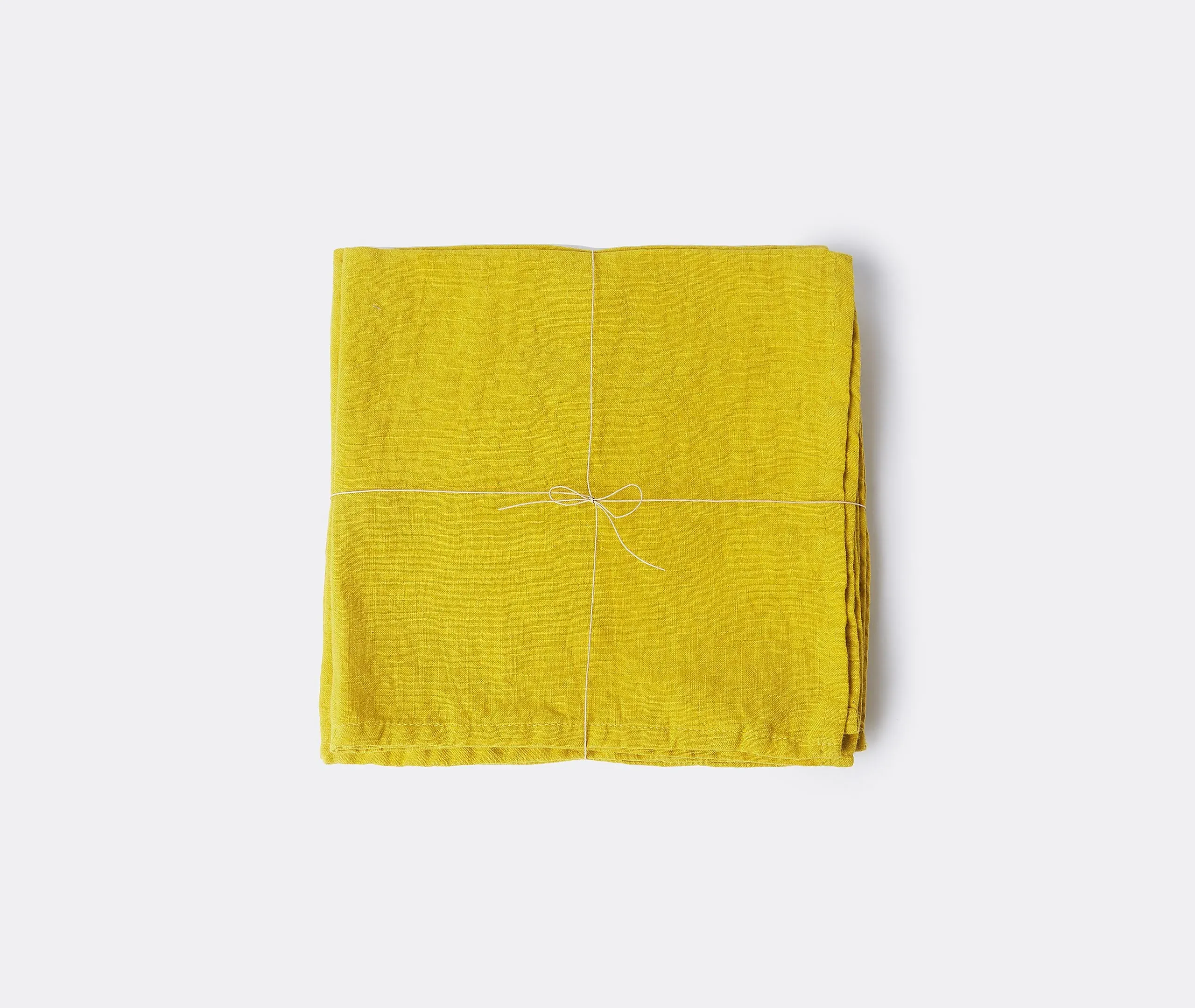 Napkins Set of Four - Yellow, Linen