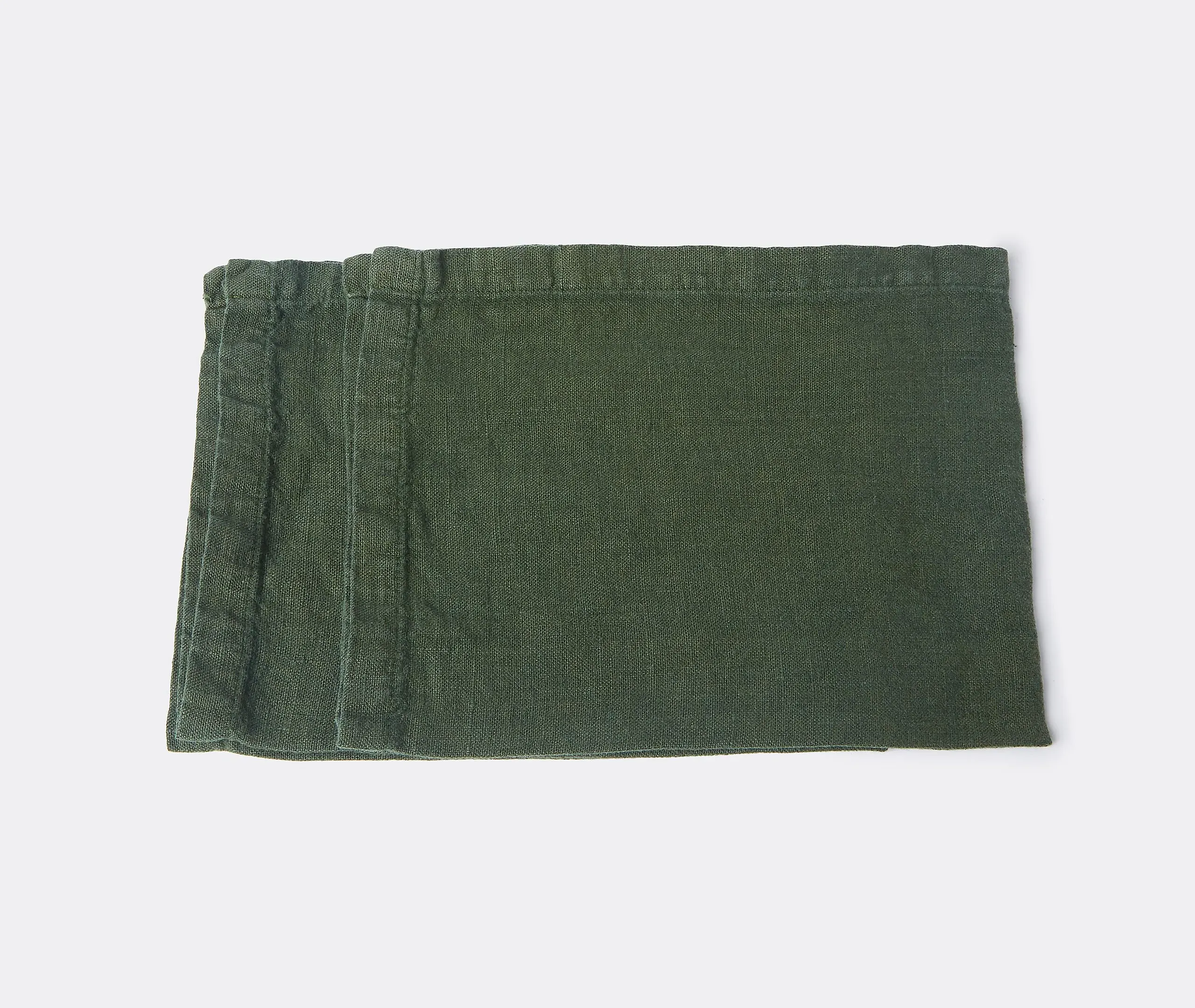 Set of 2 Placemats - Green, Linen
