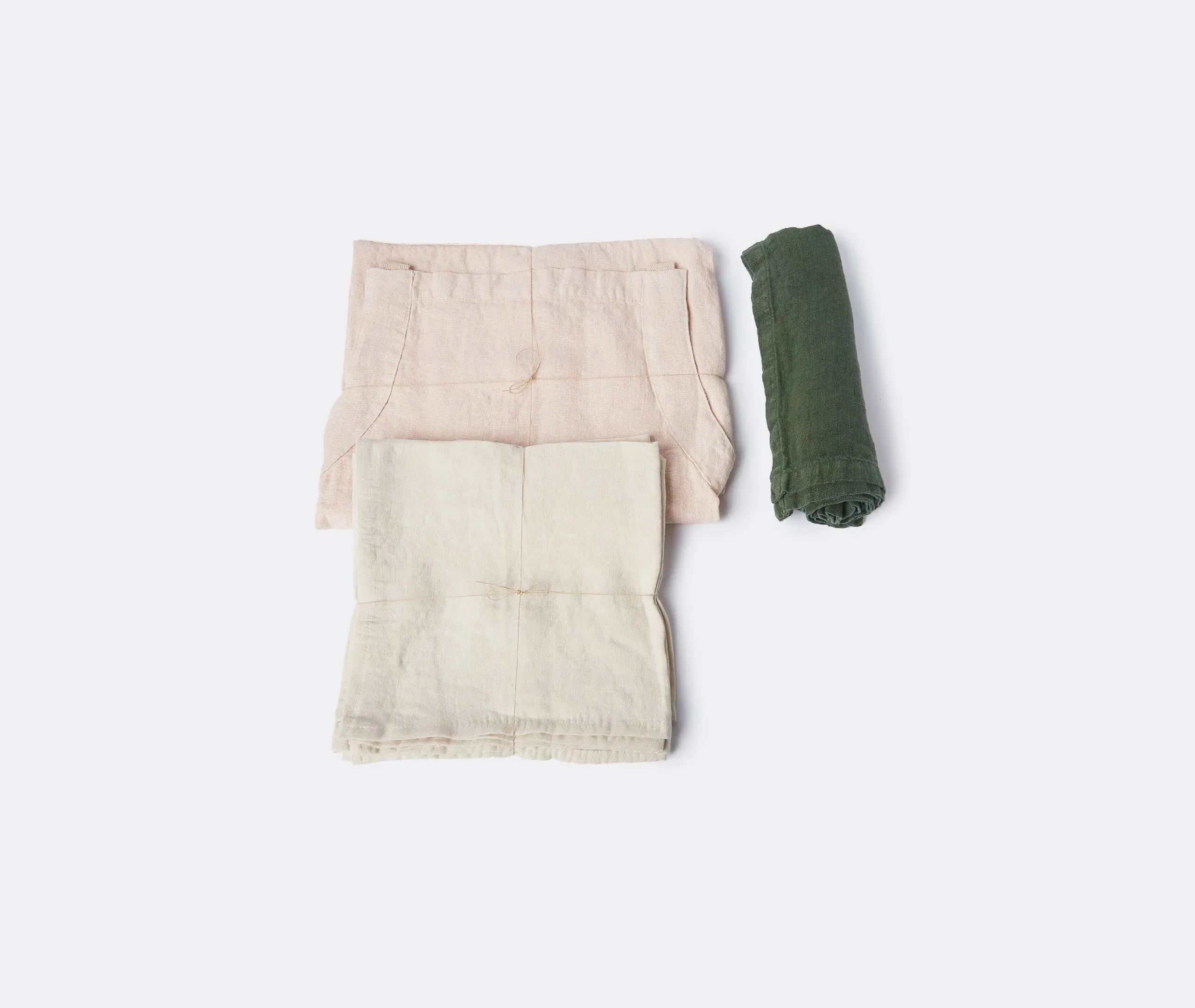 Set of 2 Placemats - Green, Linen
