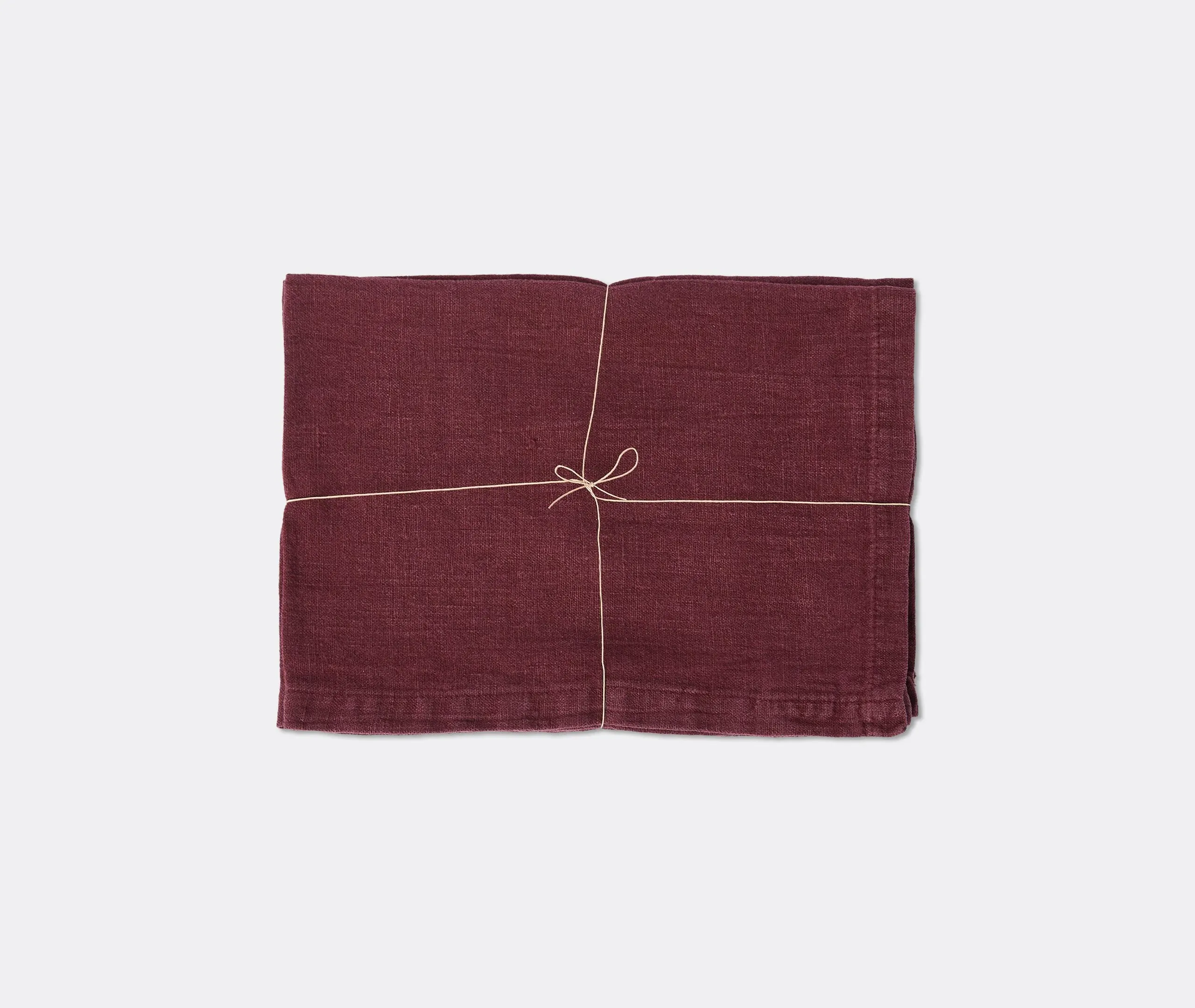 Set of 2 Placemats - Wine, Linen