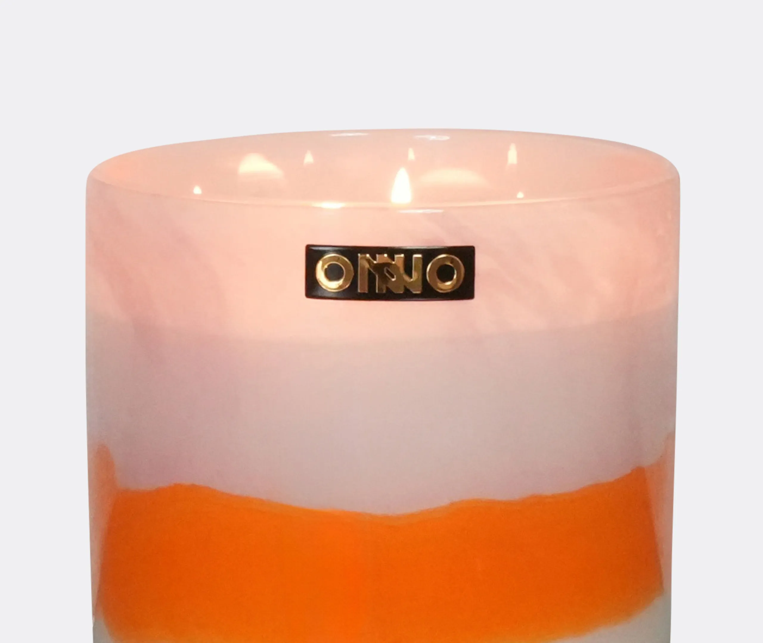 Medium Scented Candle Gold Fragrance - Multicolor