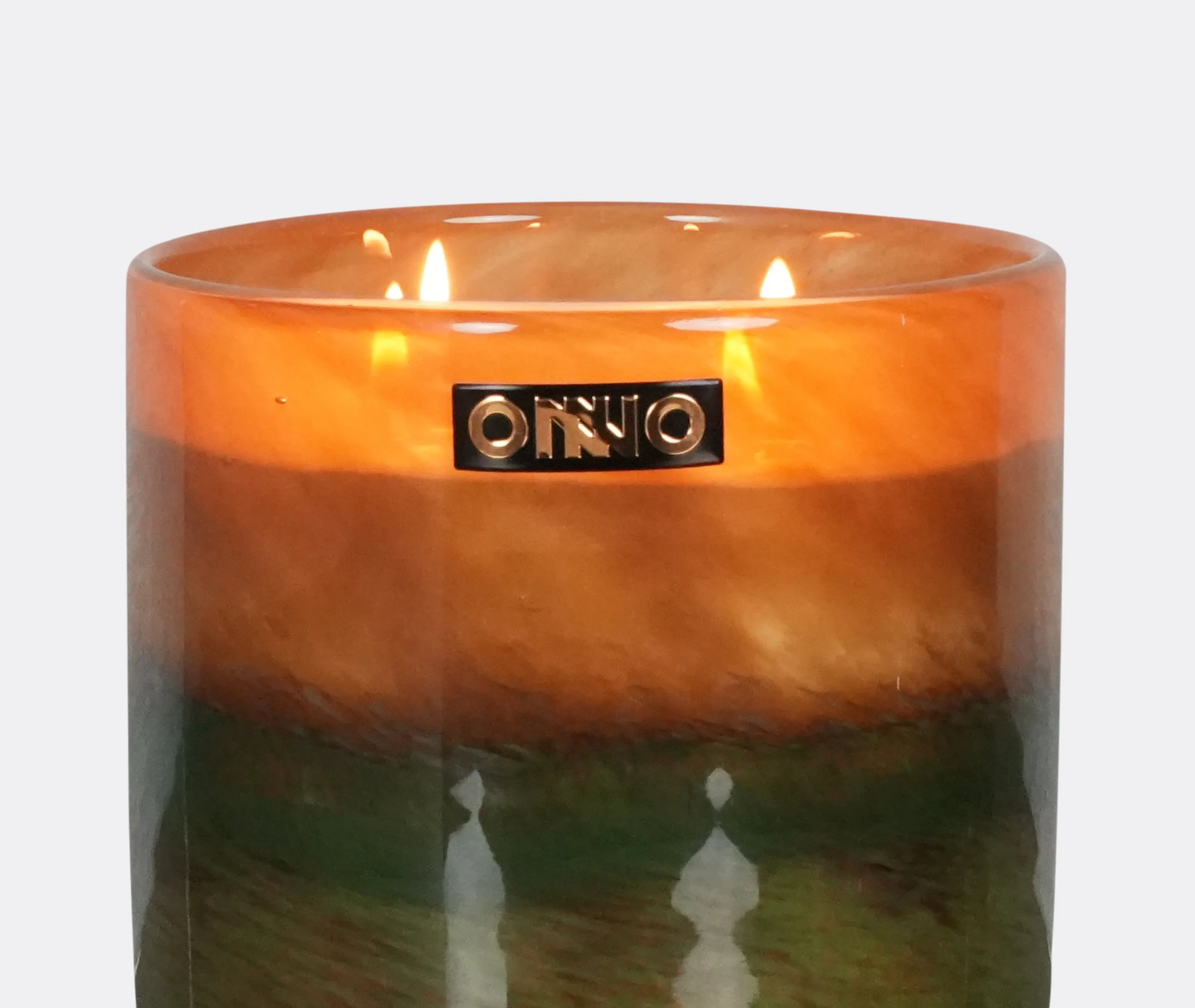 Medium Scented Candle Sunset Scent - Green, Glass