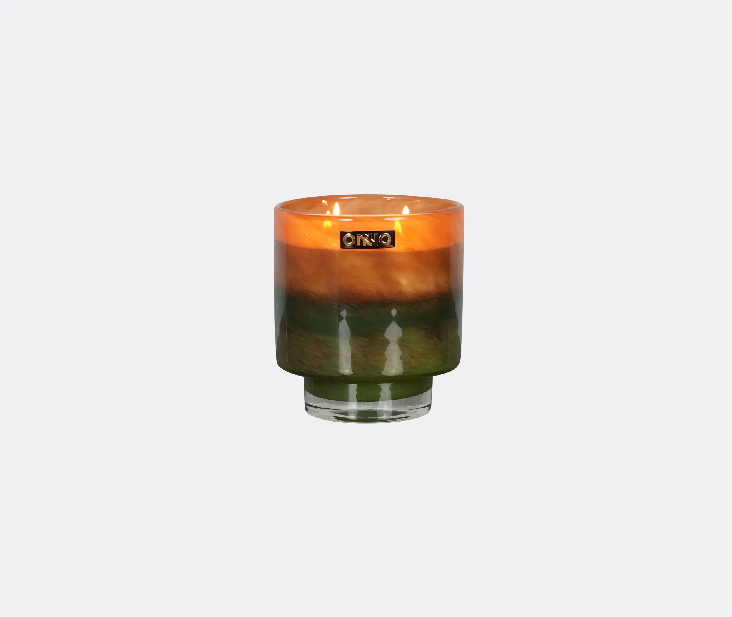 Medium Scented Candle Sunset Scent - Green, Glass