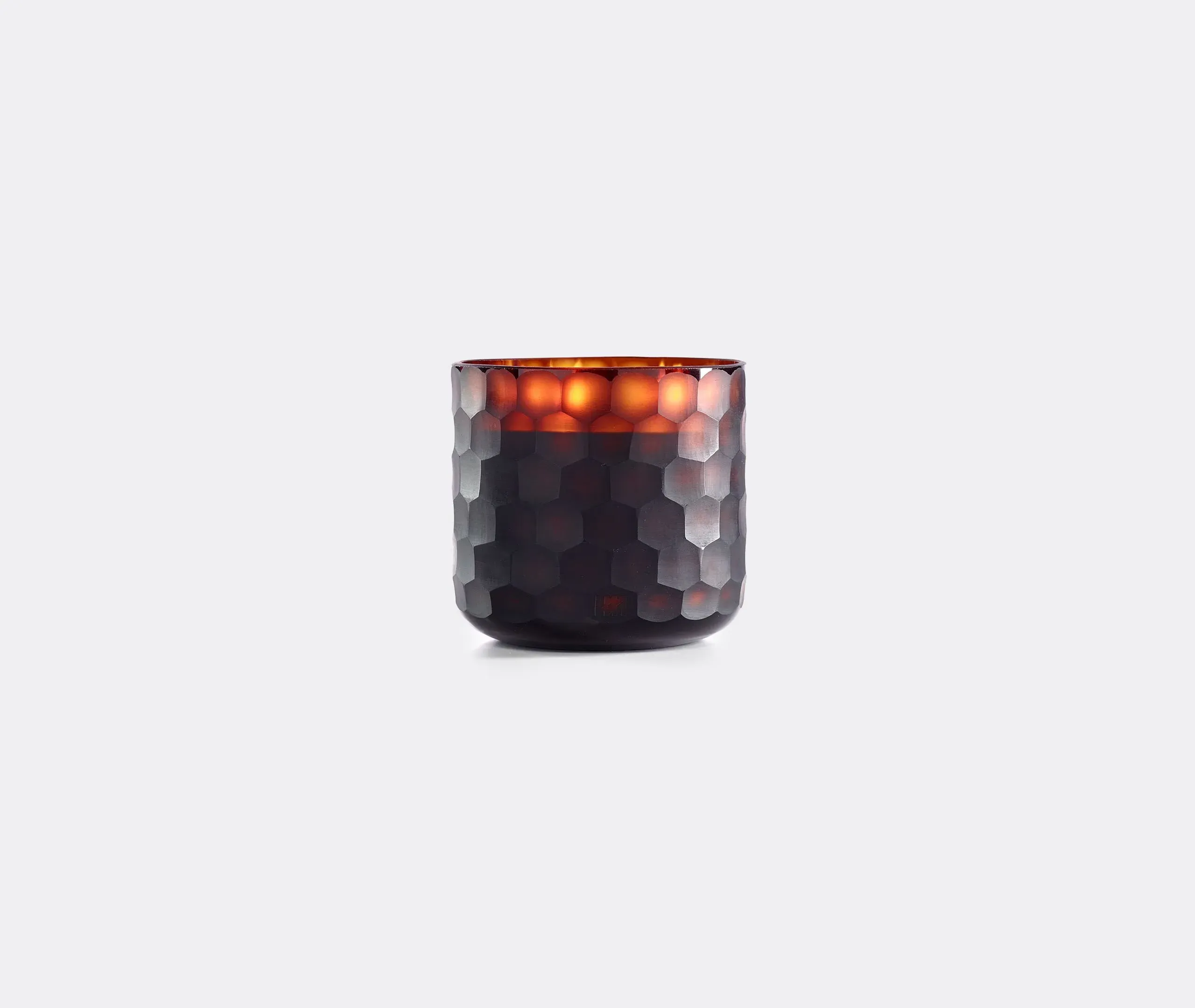Small Circle Candle Serengeti Scent - Amber Glass image