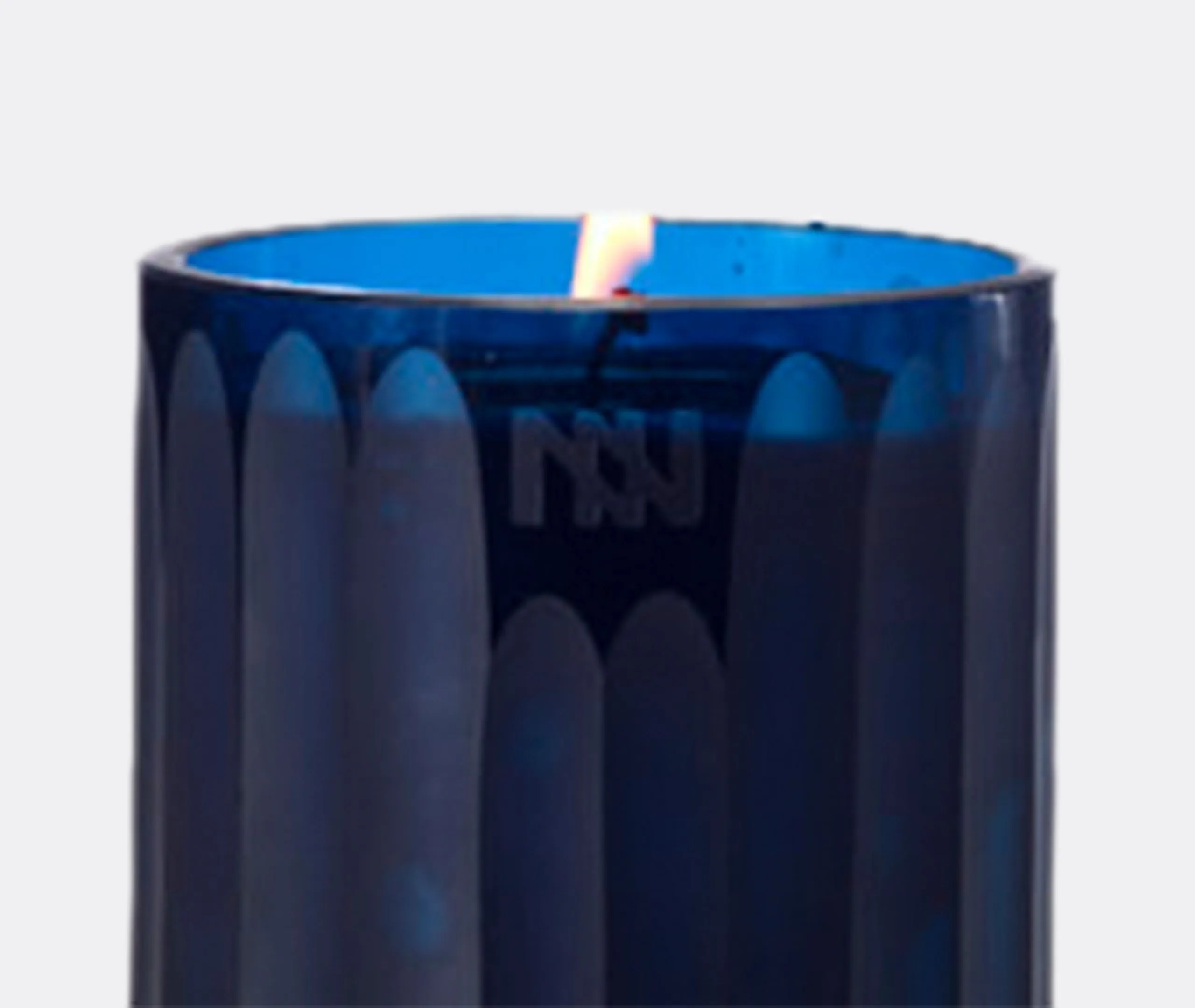 Small Royal Candle Ginger Fig - Blue, Textured