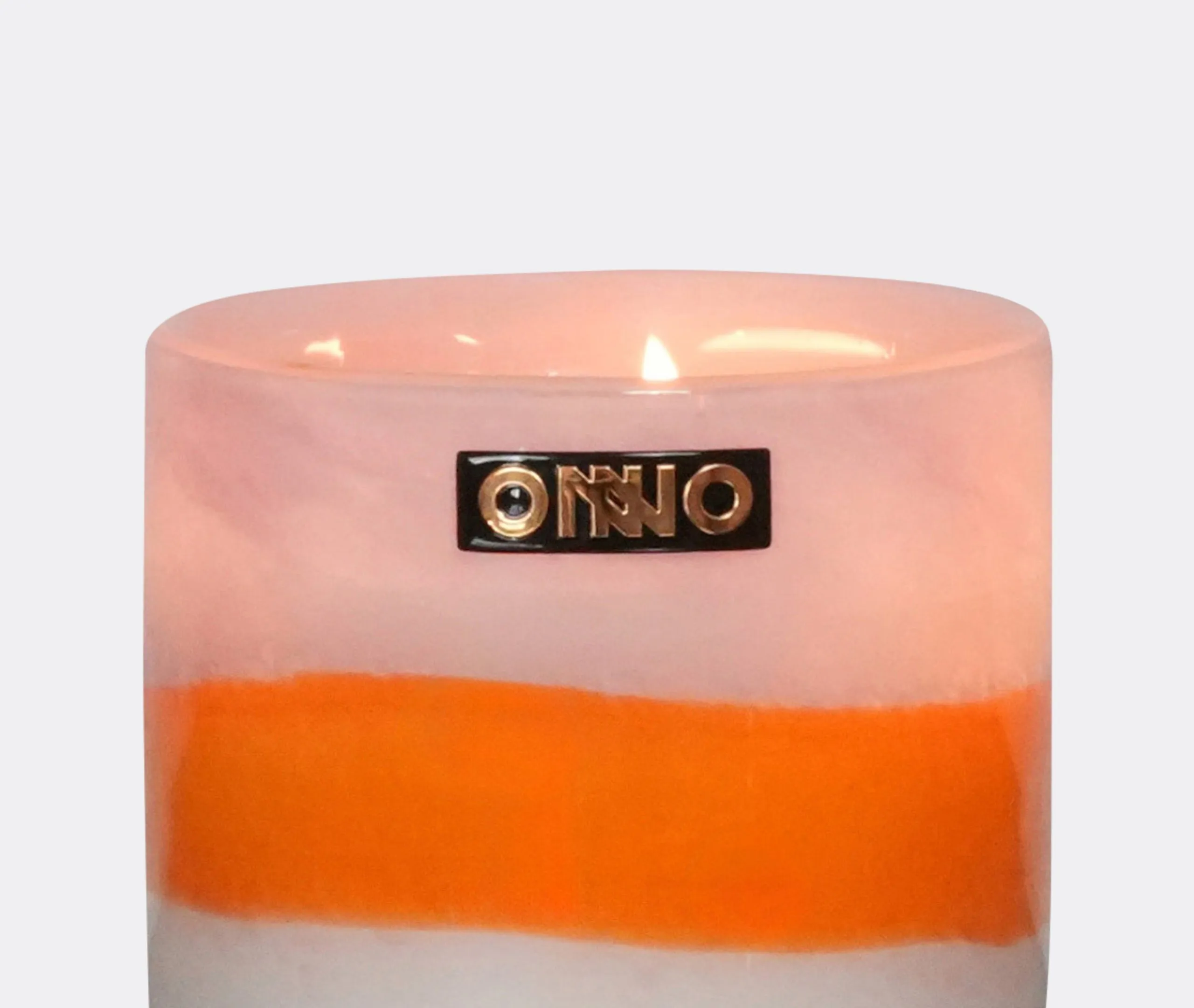 Small Scented Candle Gold Fragrance - Multicolor